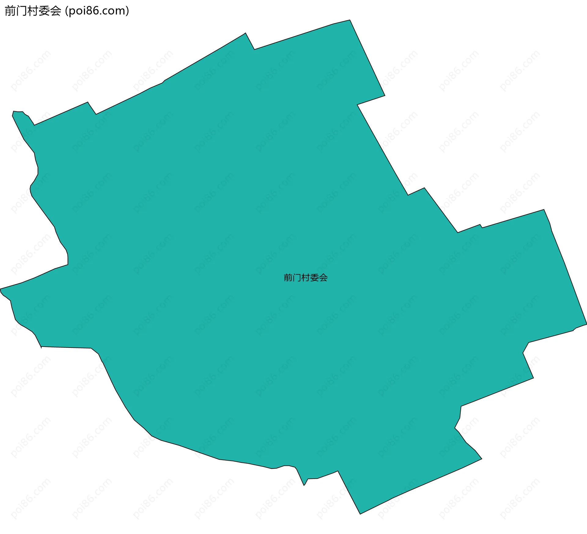 前门村委会边界地图