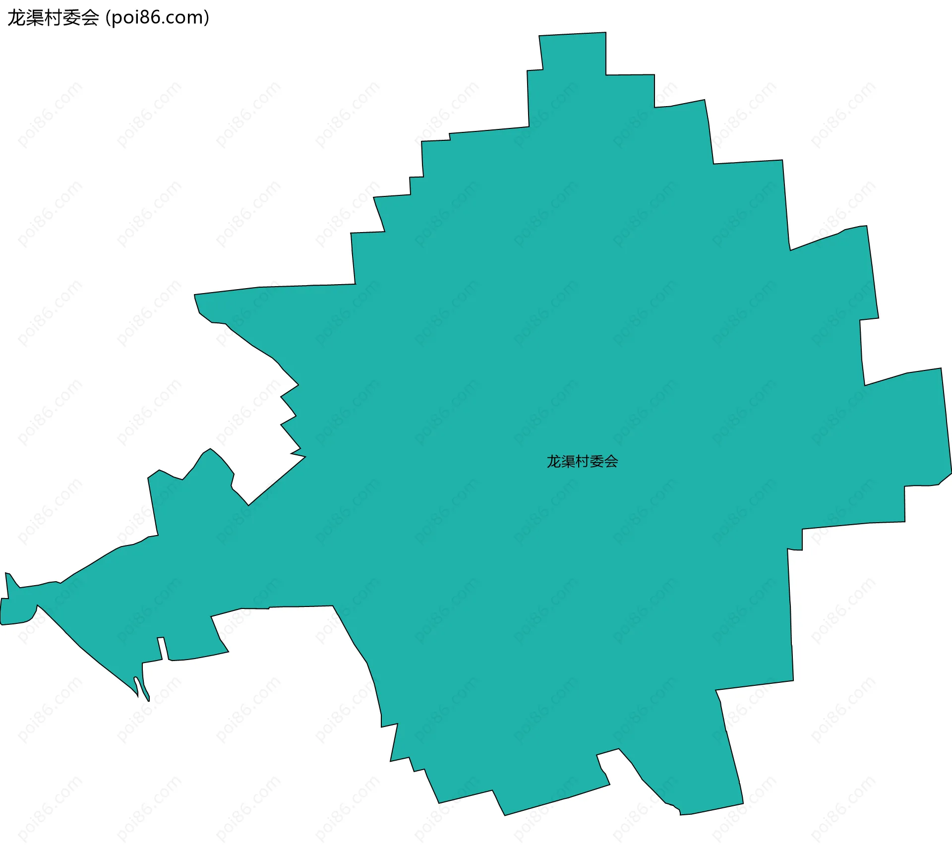 龙渠村委会边界地图
