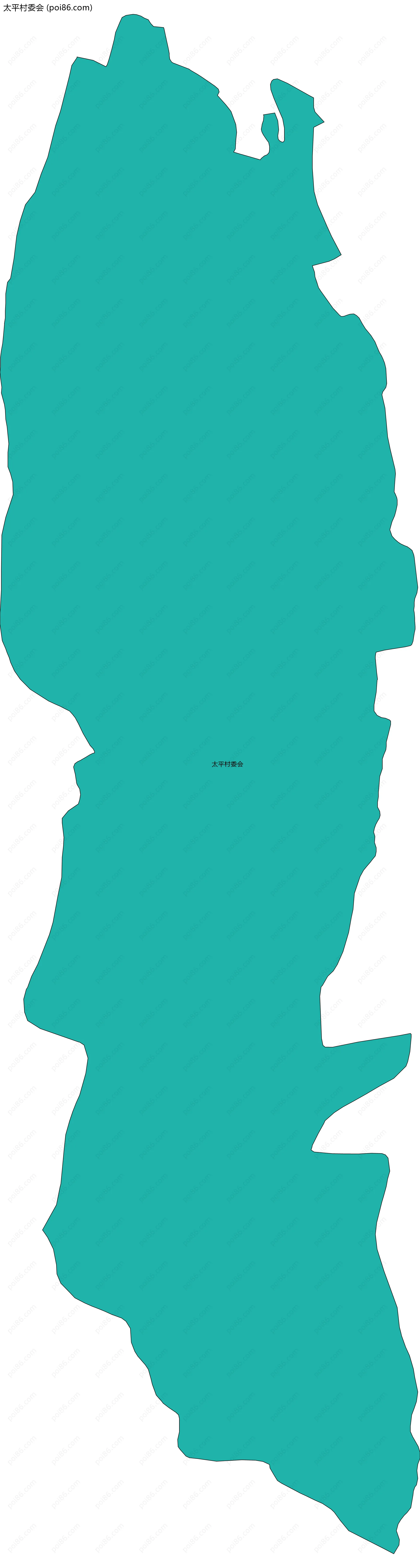 太平村委会边界地图