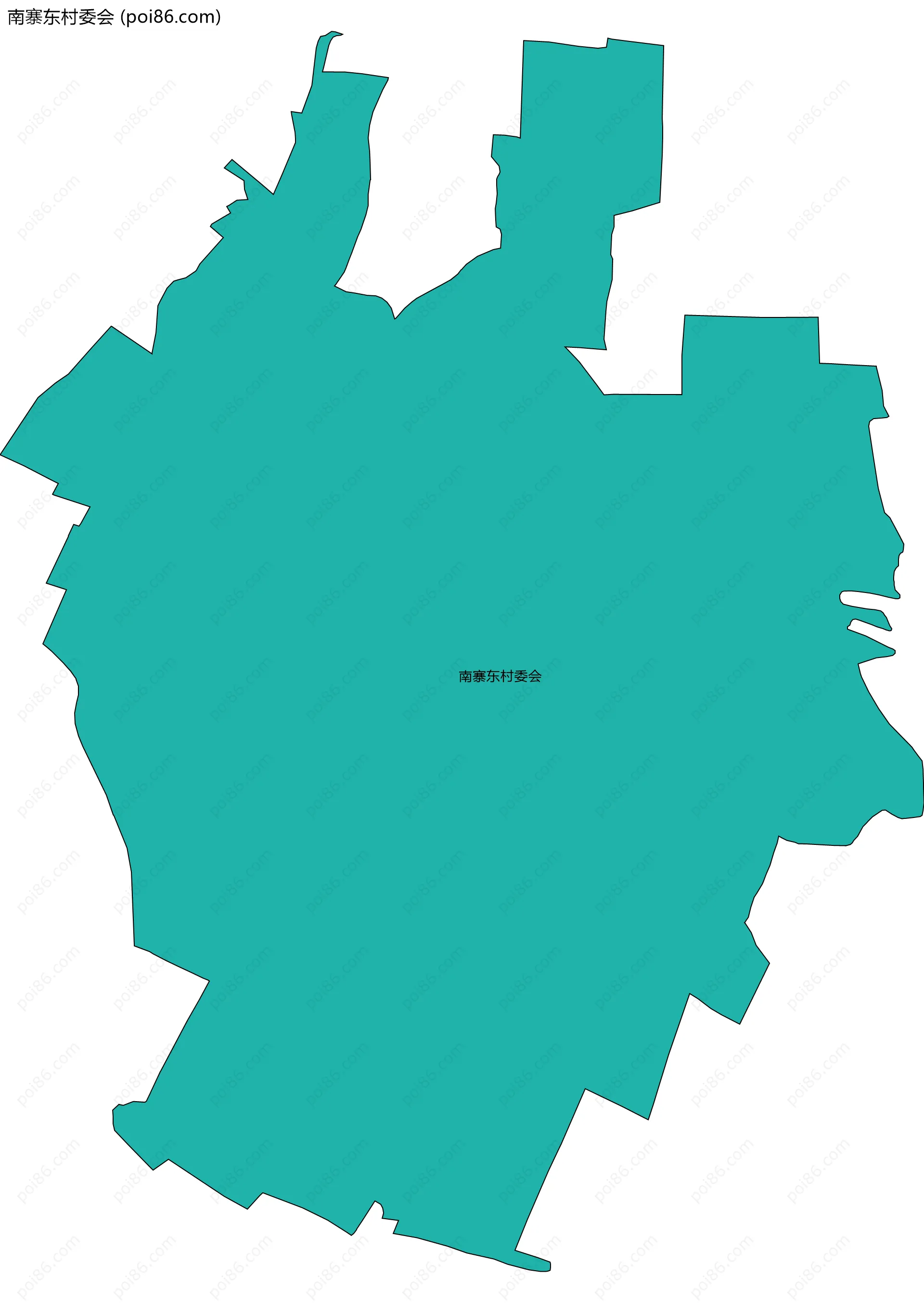 南寨东村委会边界地图