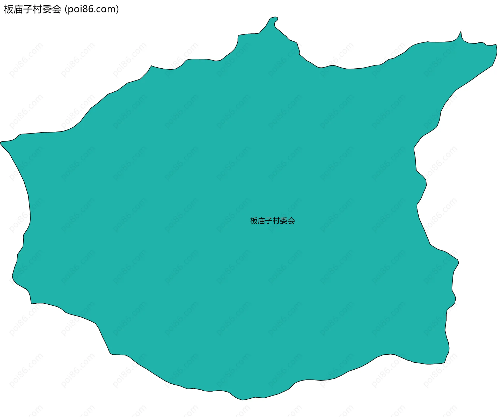 板庙子村委会边界地图