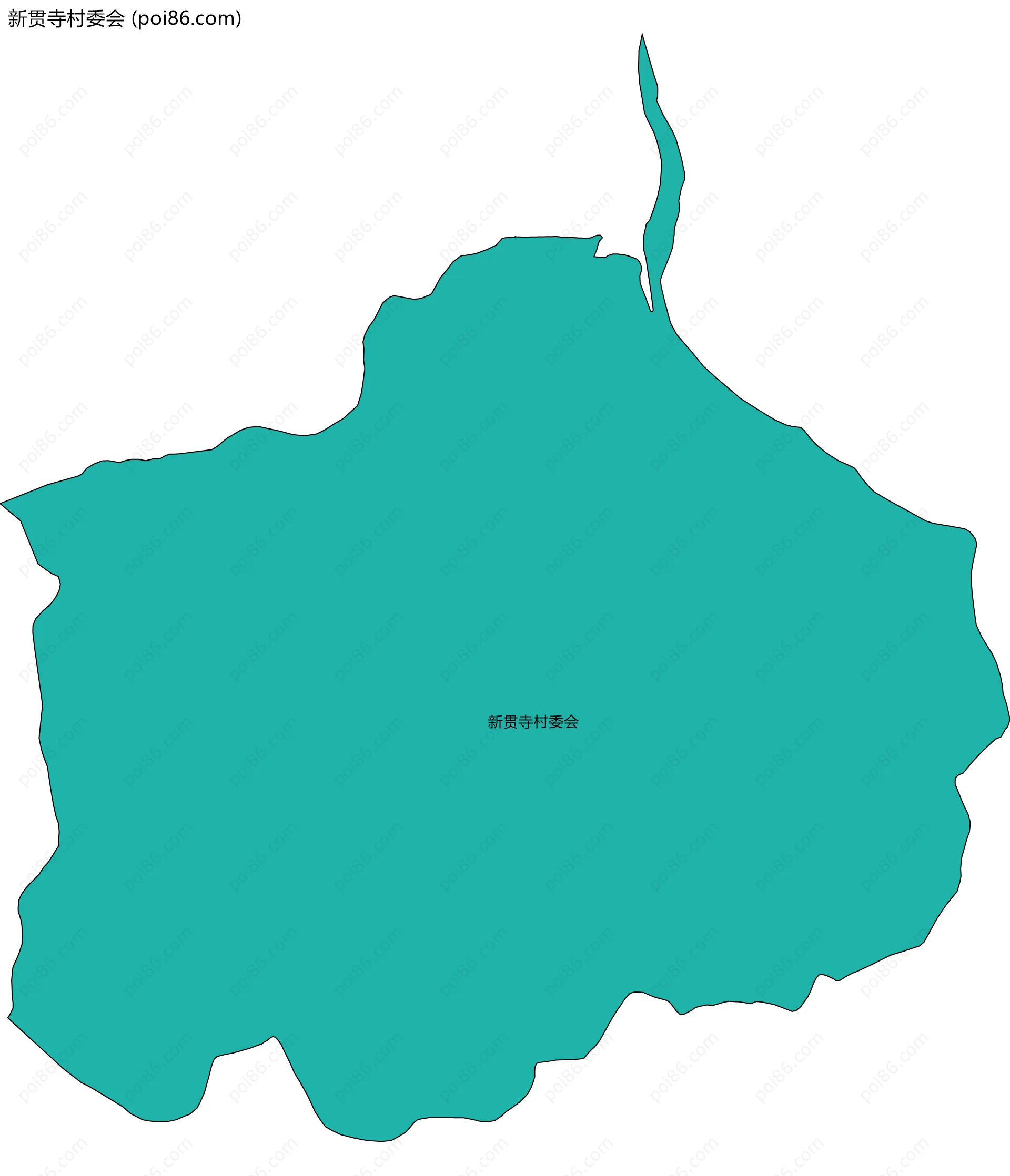 新贯寺村委会边界地图