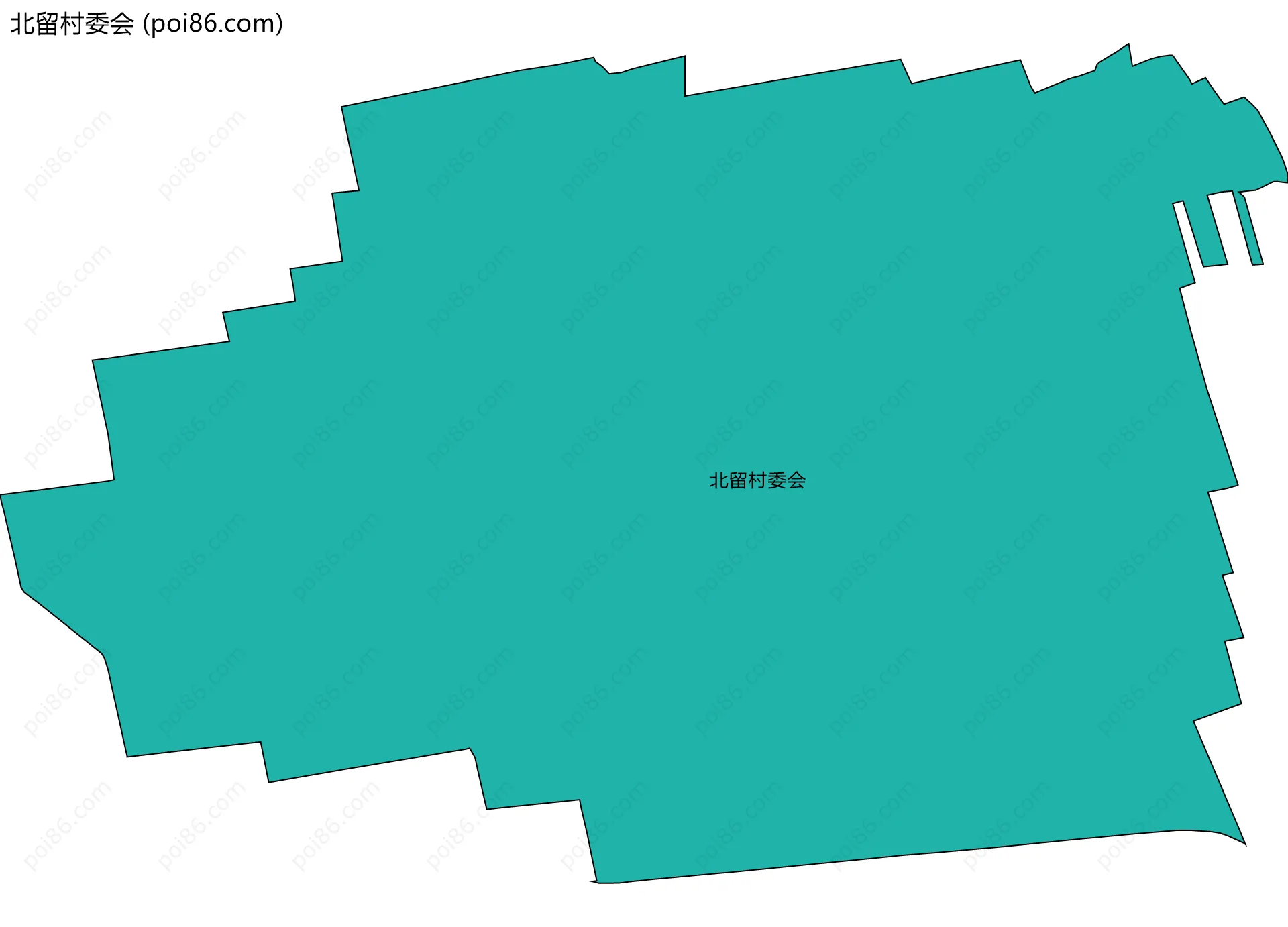 北留村委会边界地图