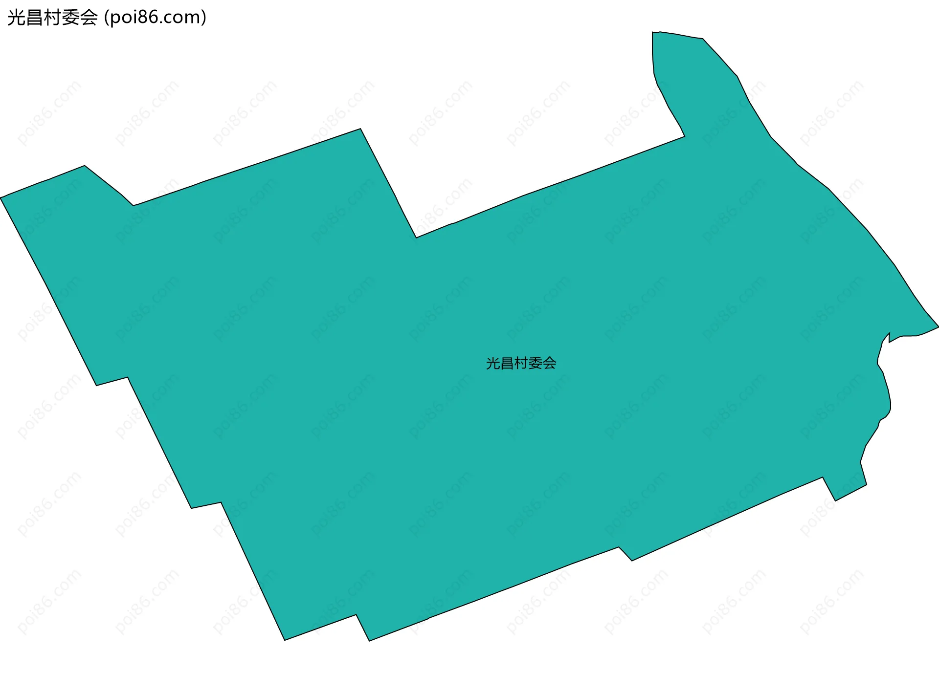 光昌村委会边界地图