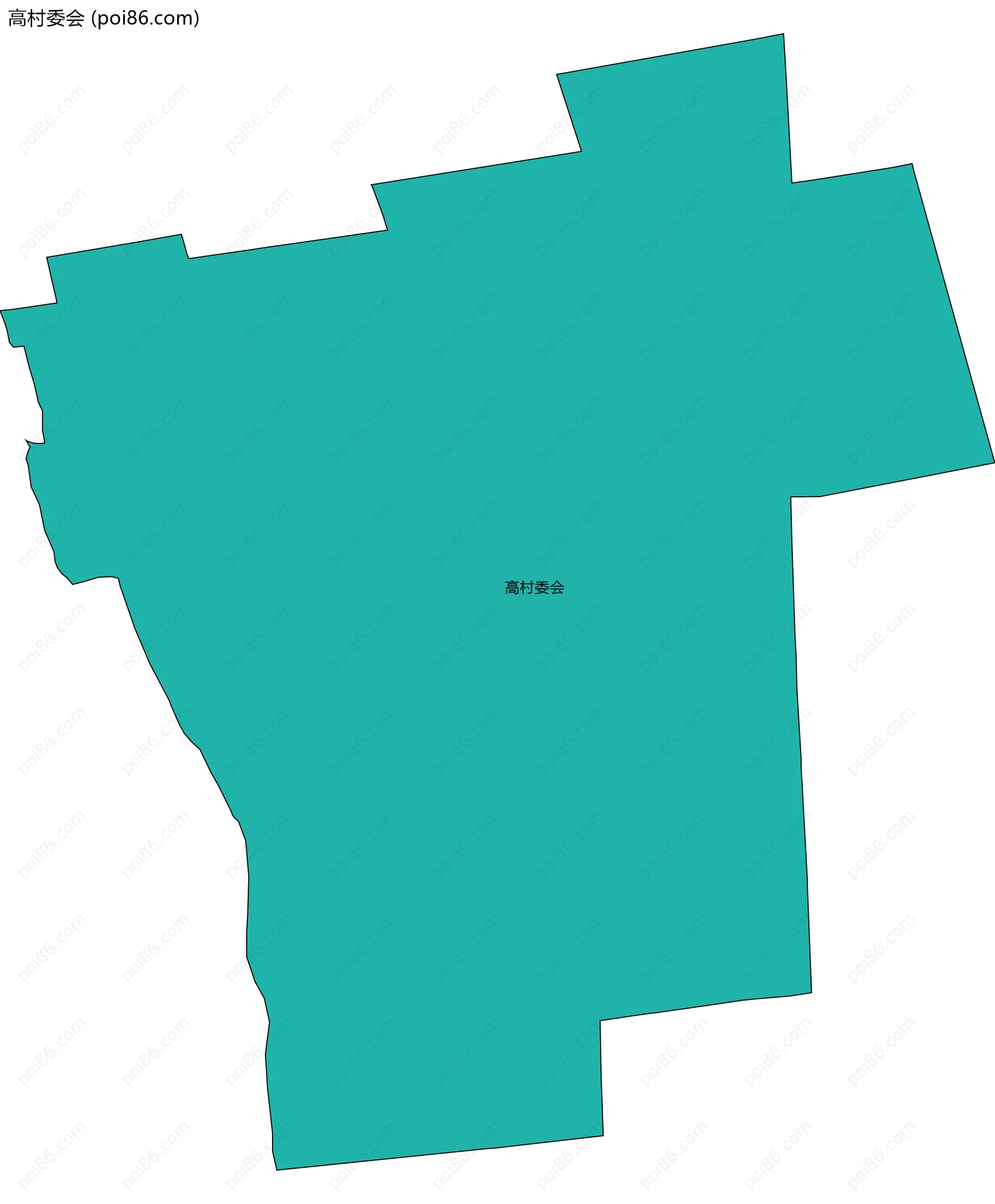 高村委会边界地图