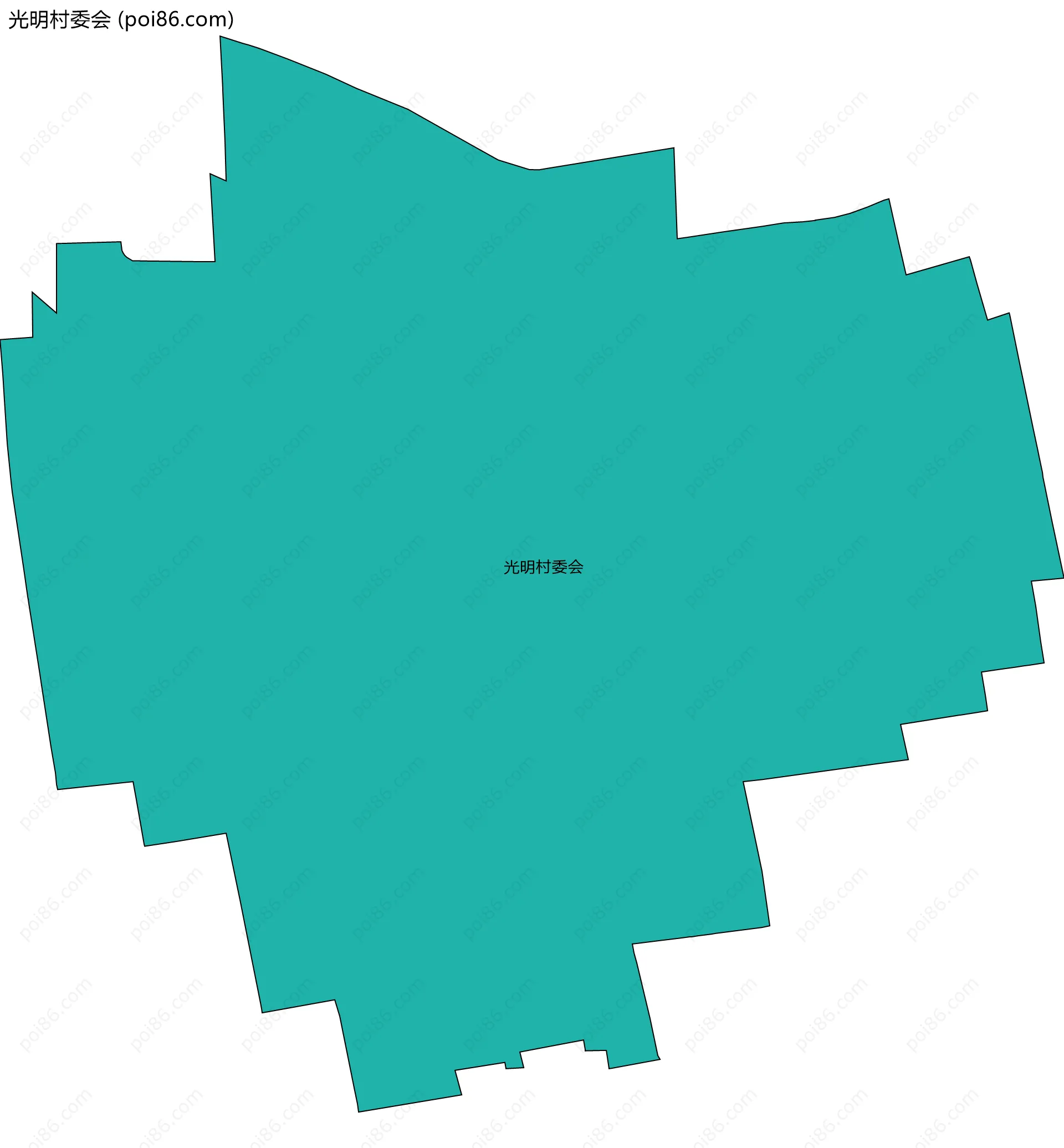 光明村委会边界地图