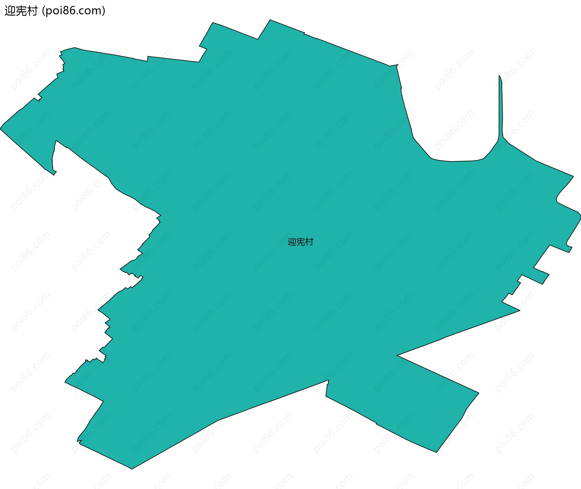 迎宪村边界地图