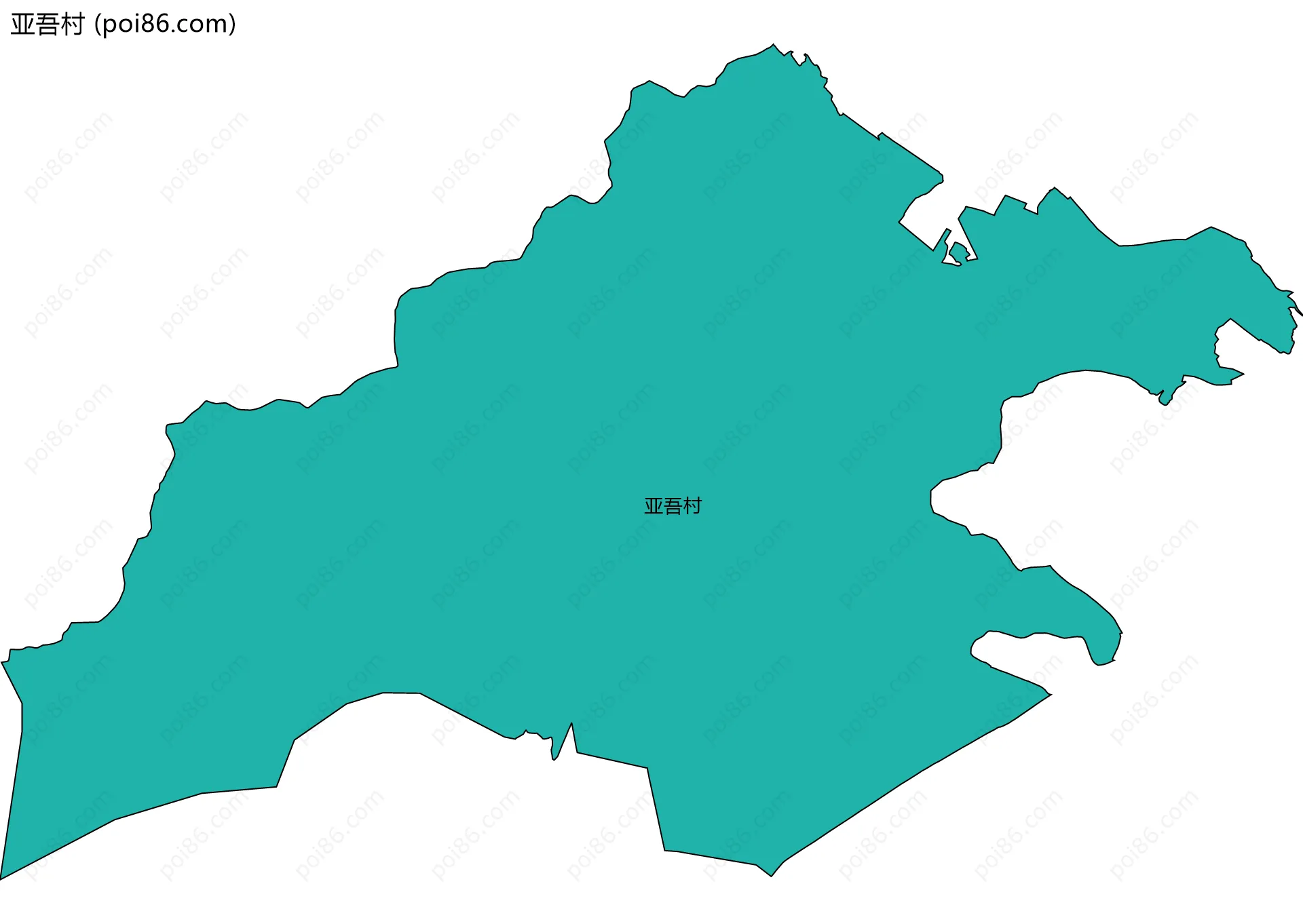 亚吾村边界地图