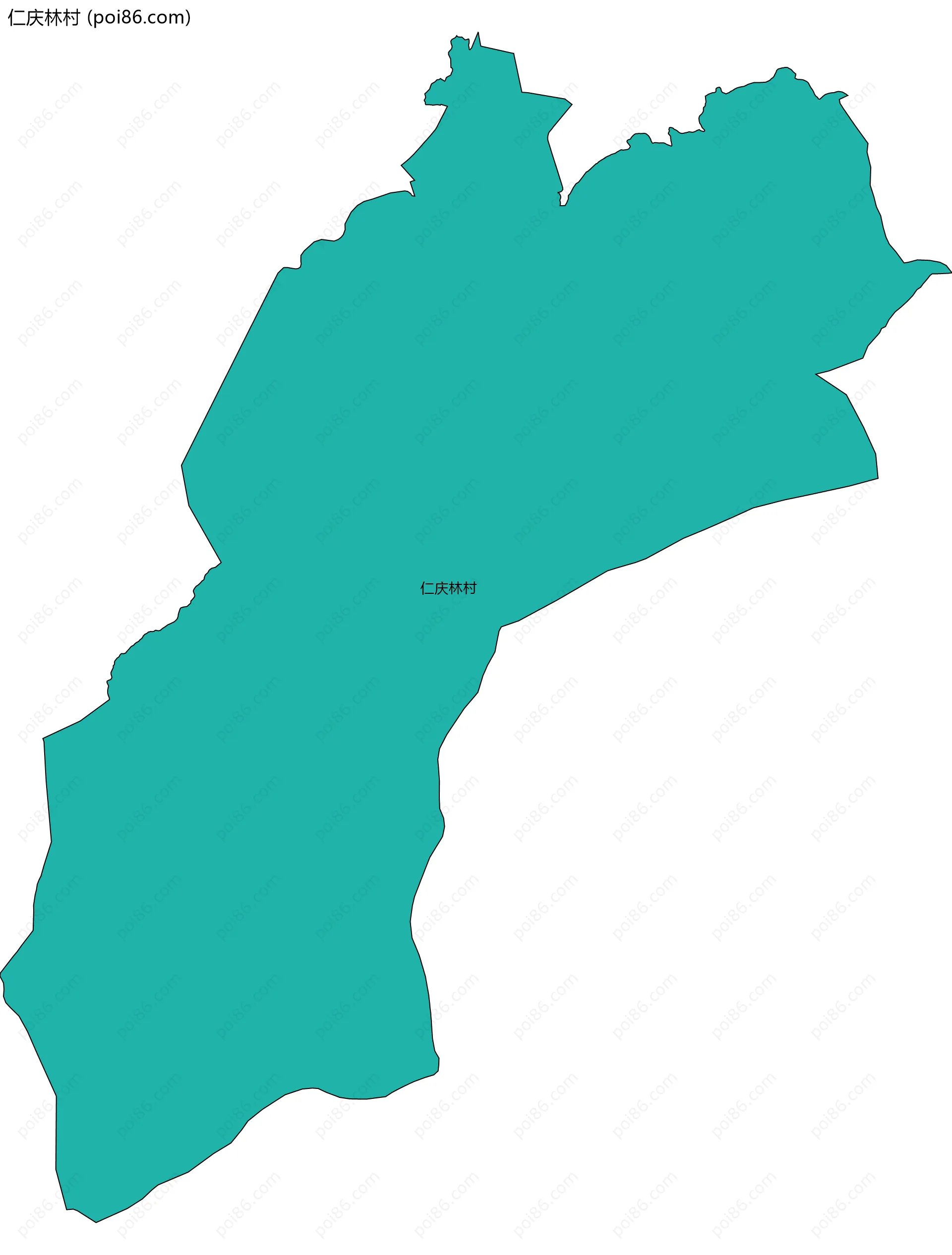 仁庆林村边界地图