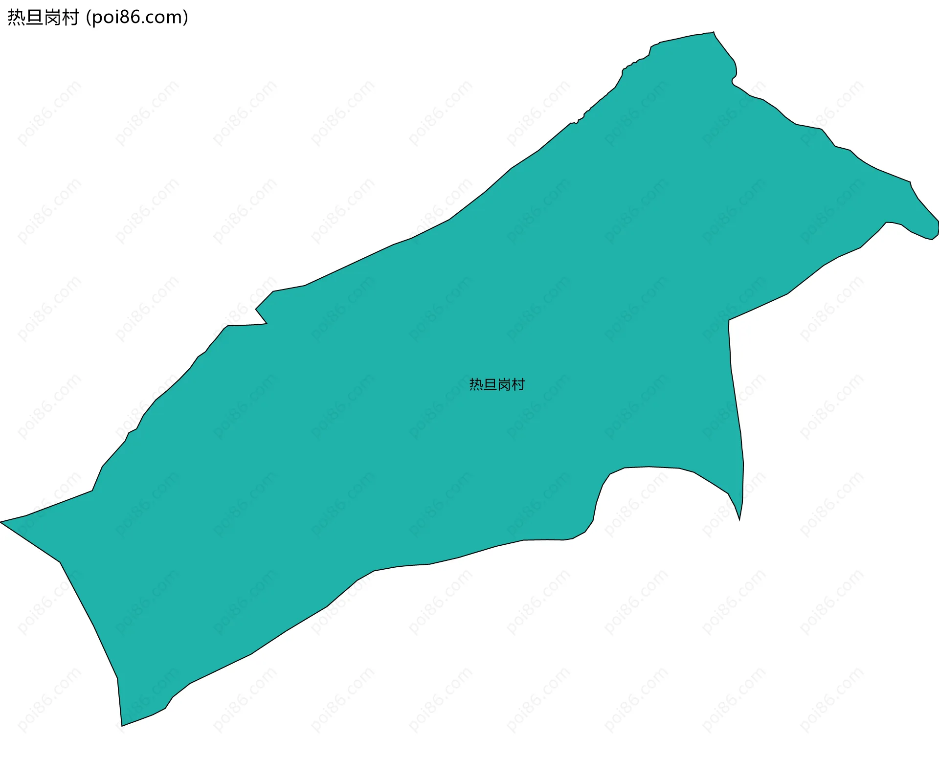 热旦岗村边界地图