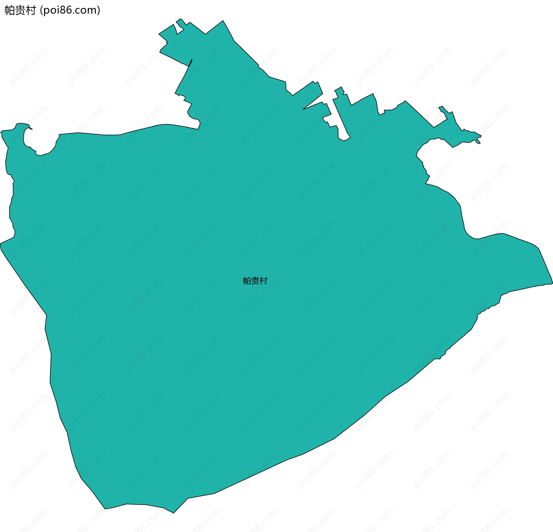 帕贵村边界地图