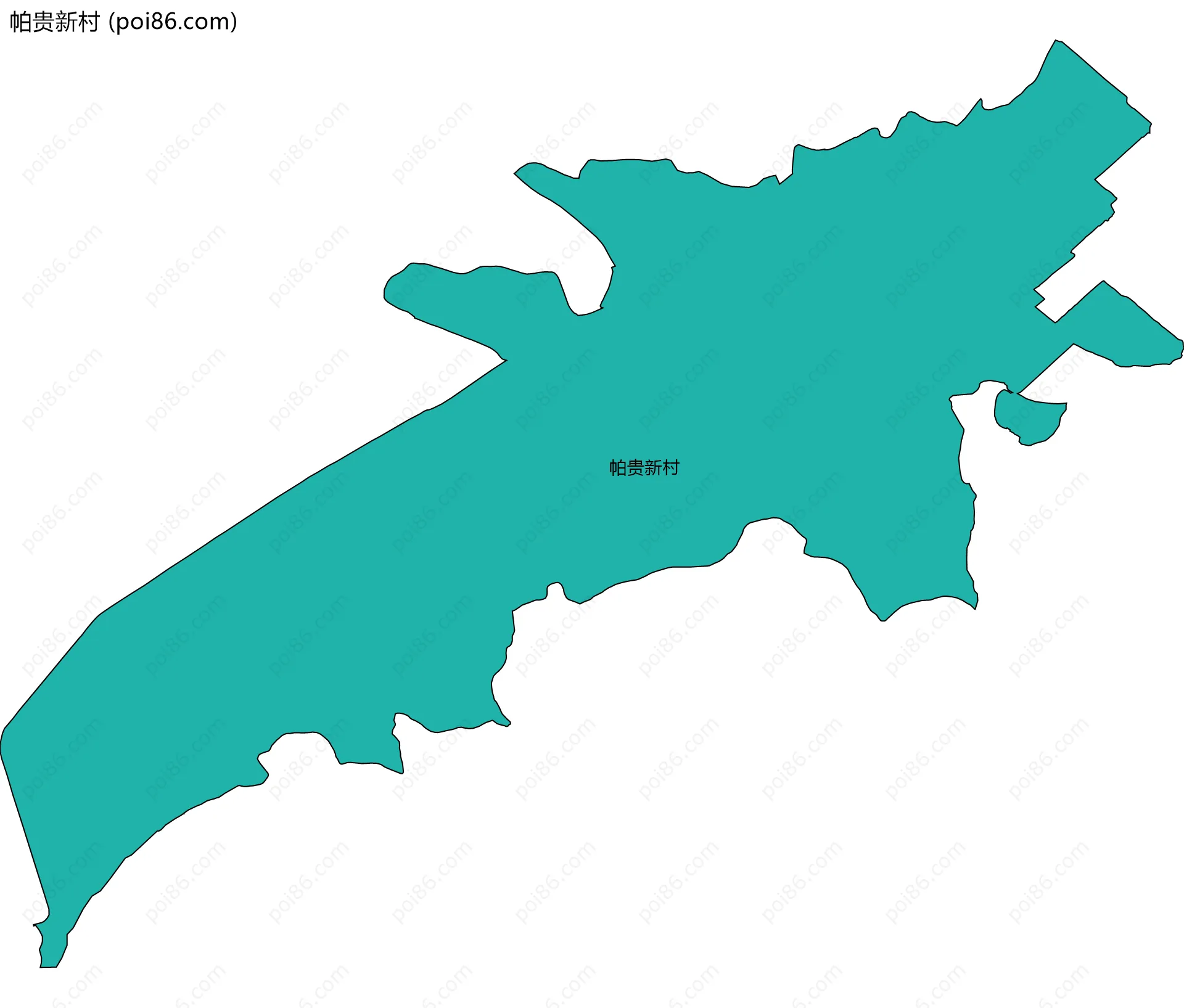 帕贵新村边界地图