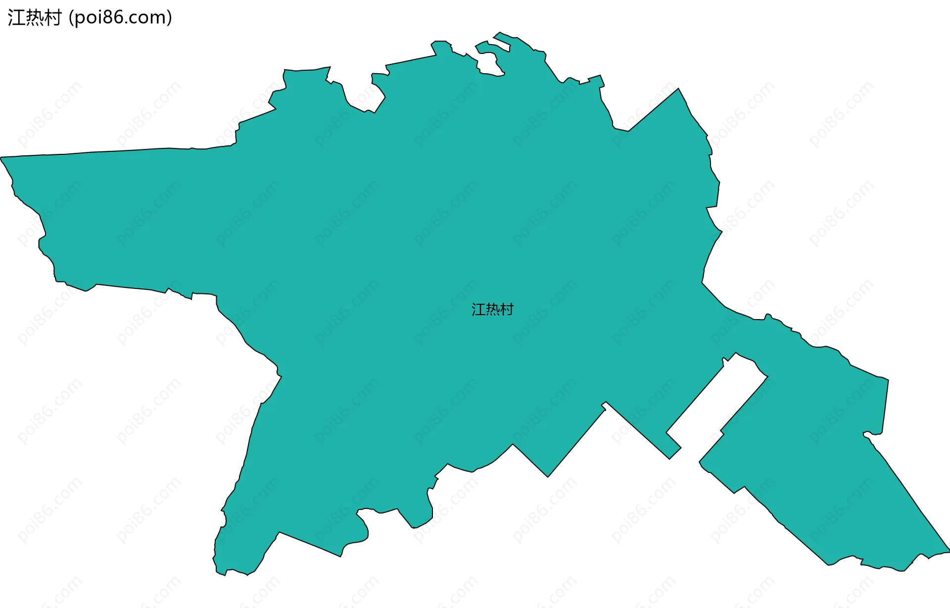 江热村边界地图