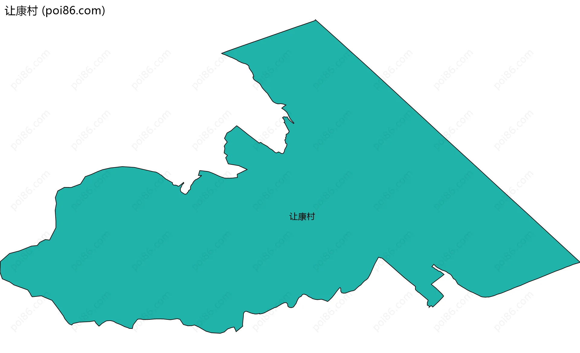 让康村边界地图