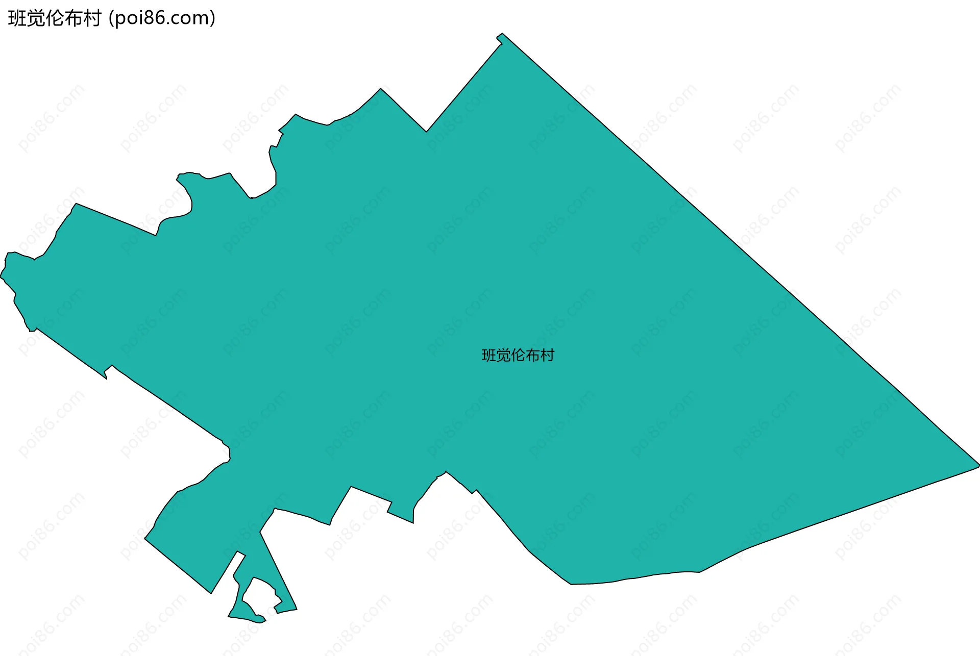 班觉伦布村边界地图