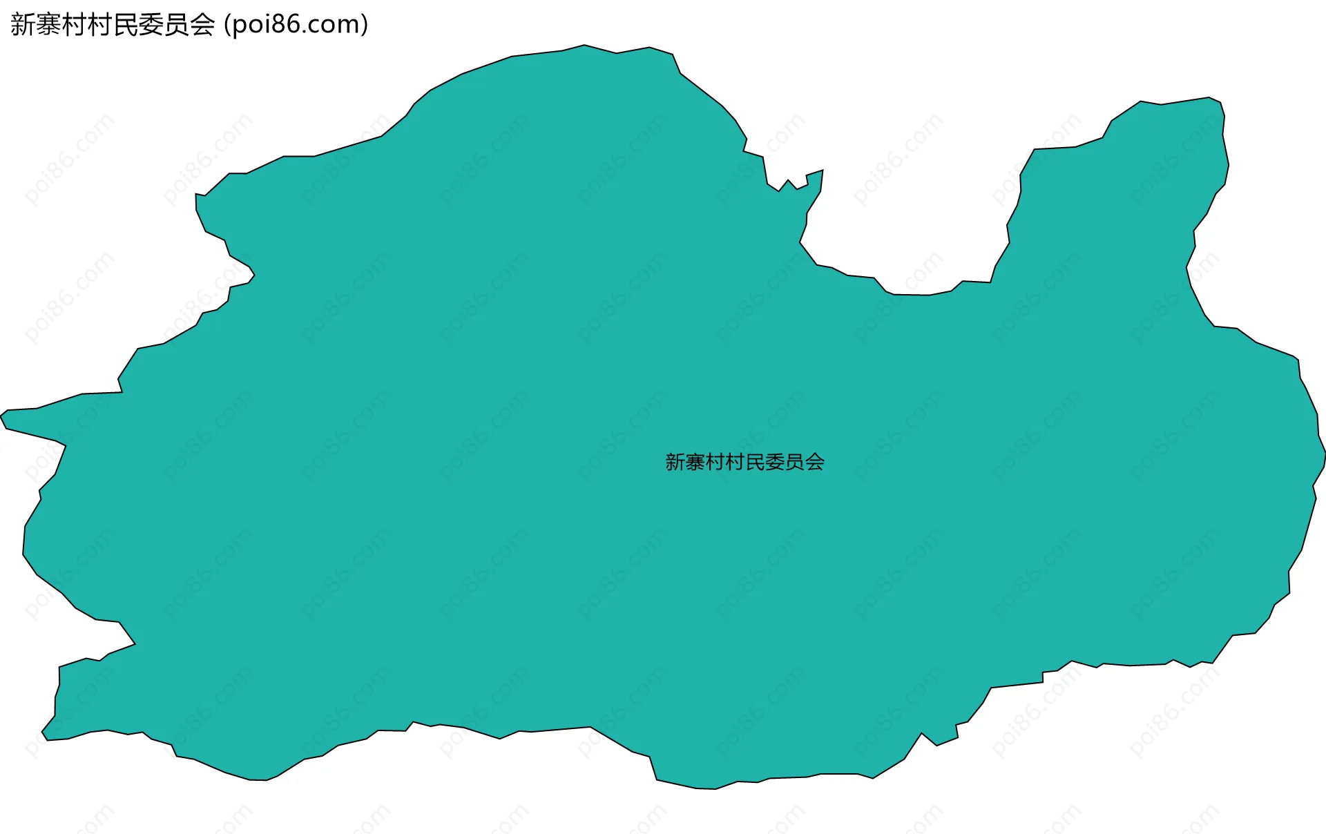 新寨村村民委员会边界地图