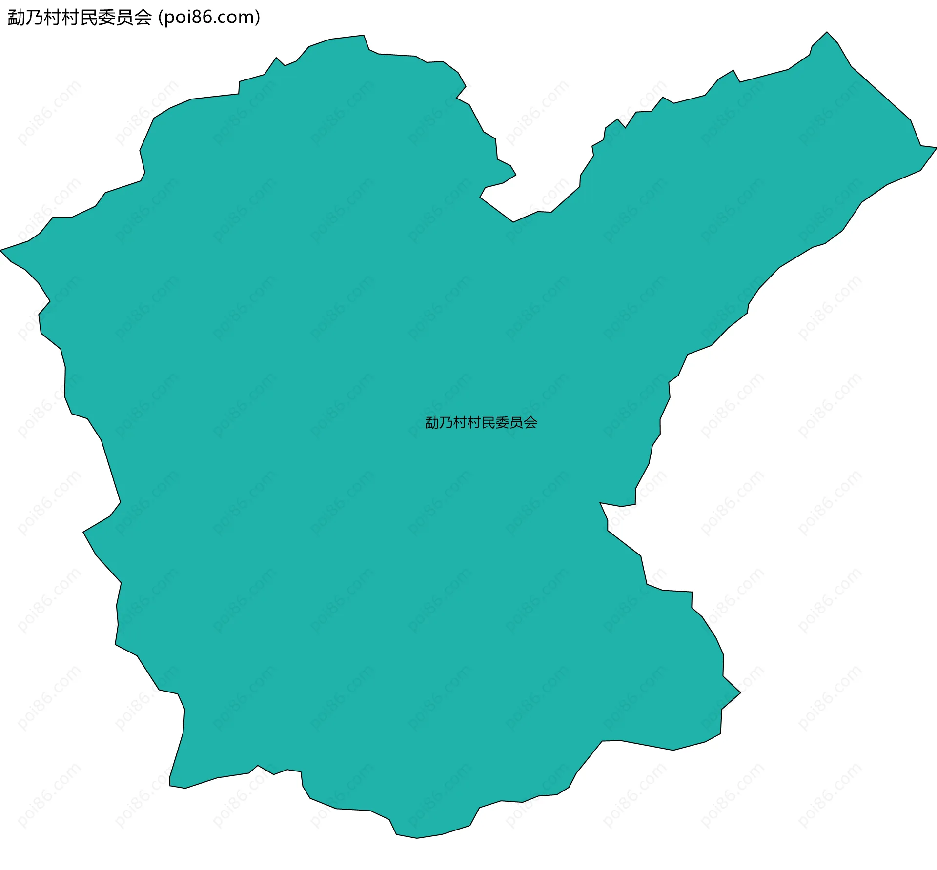 勐乃村村民委员会边界地图