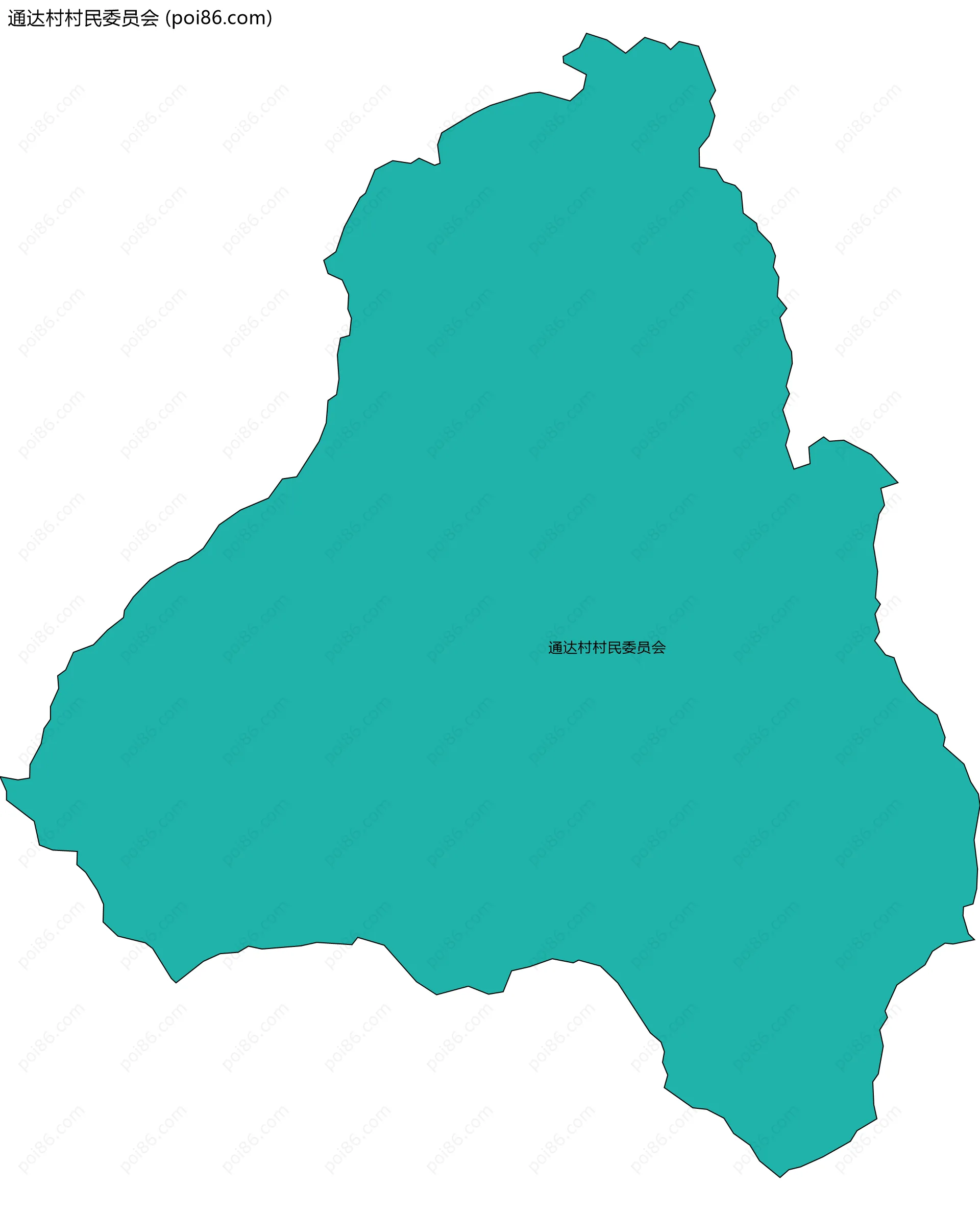 通达村村民委员会边界地图