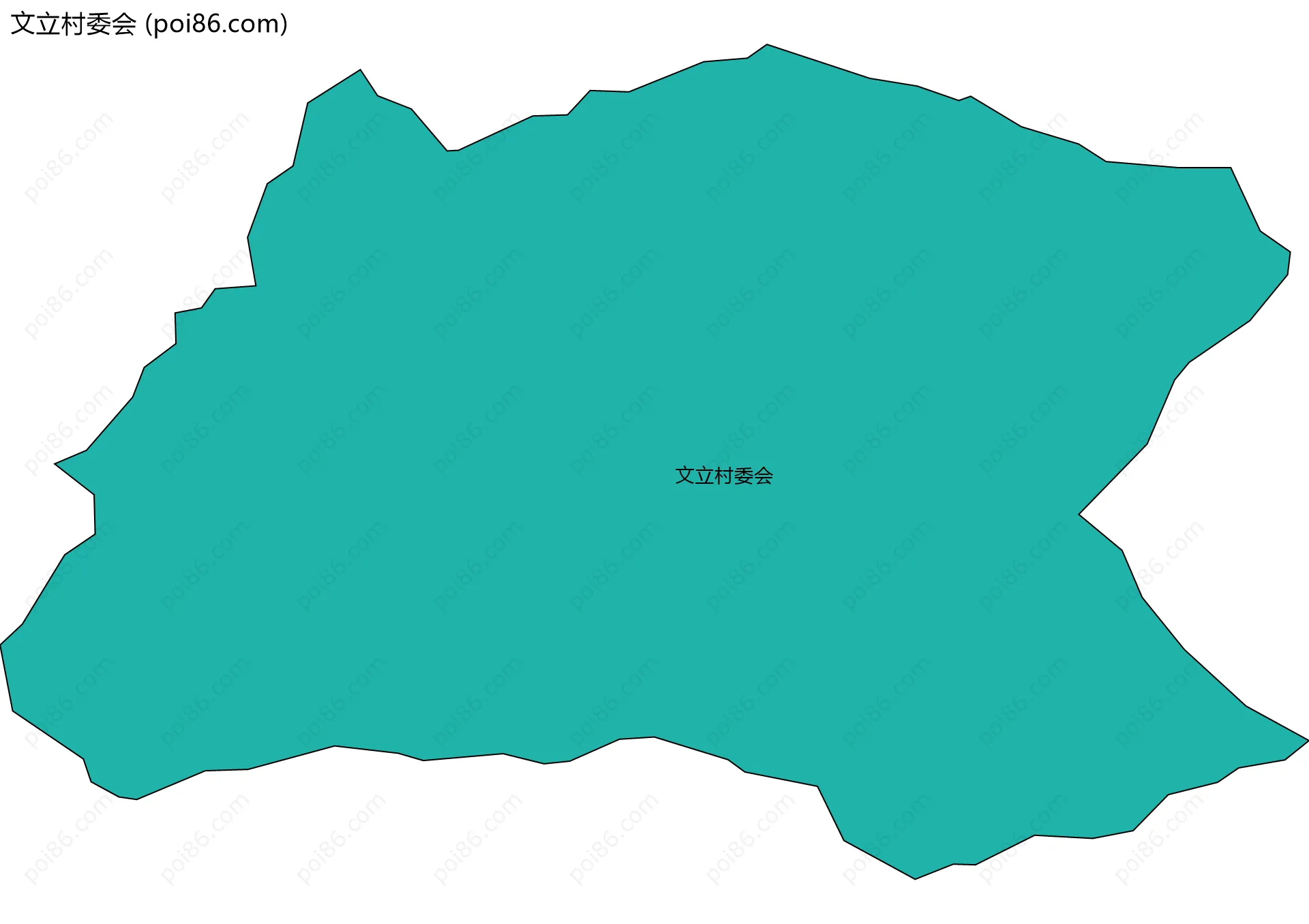文立村委会边界地图