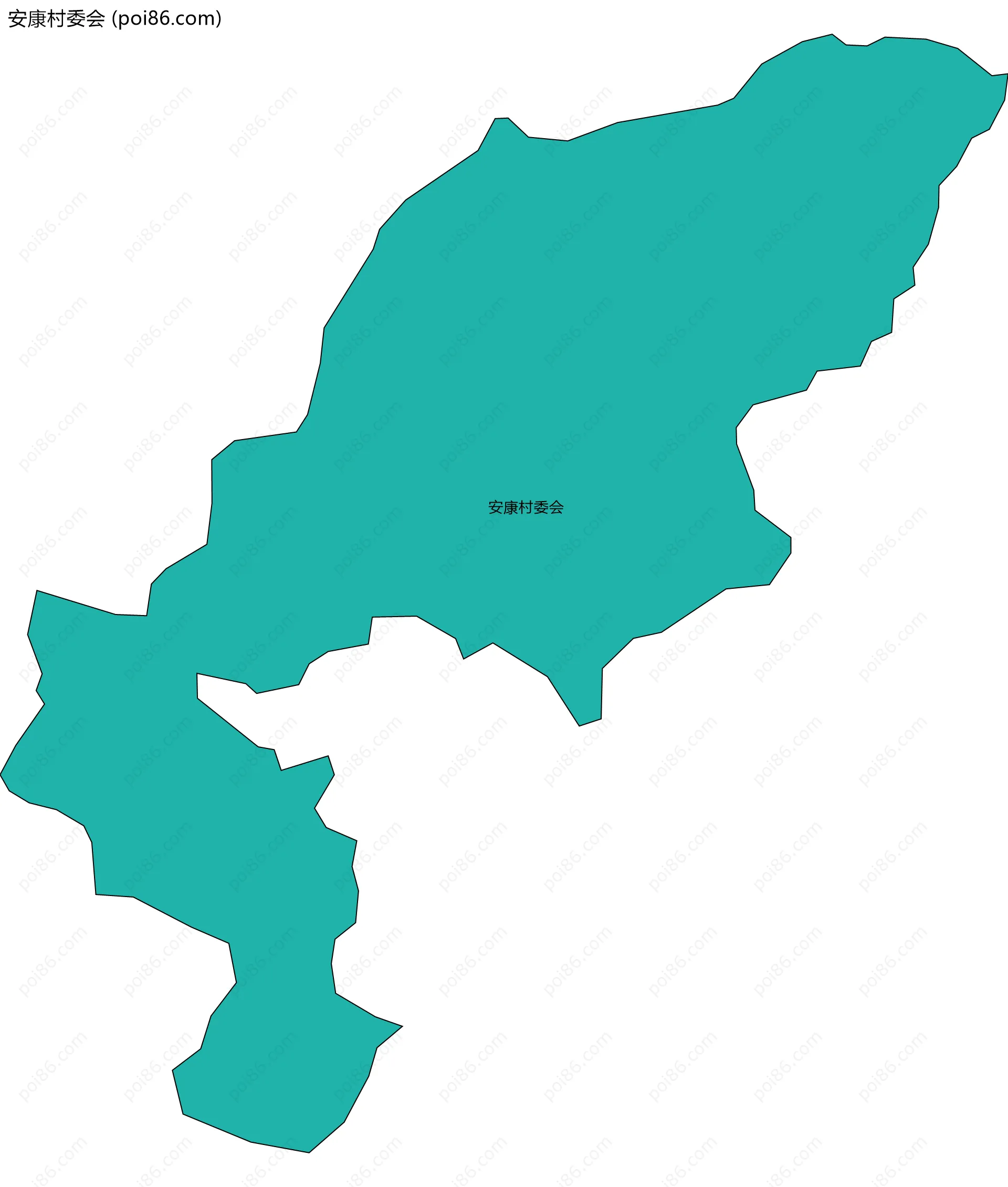 安康村委会边界地图