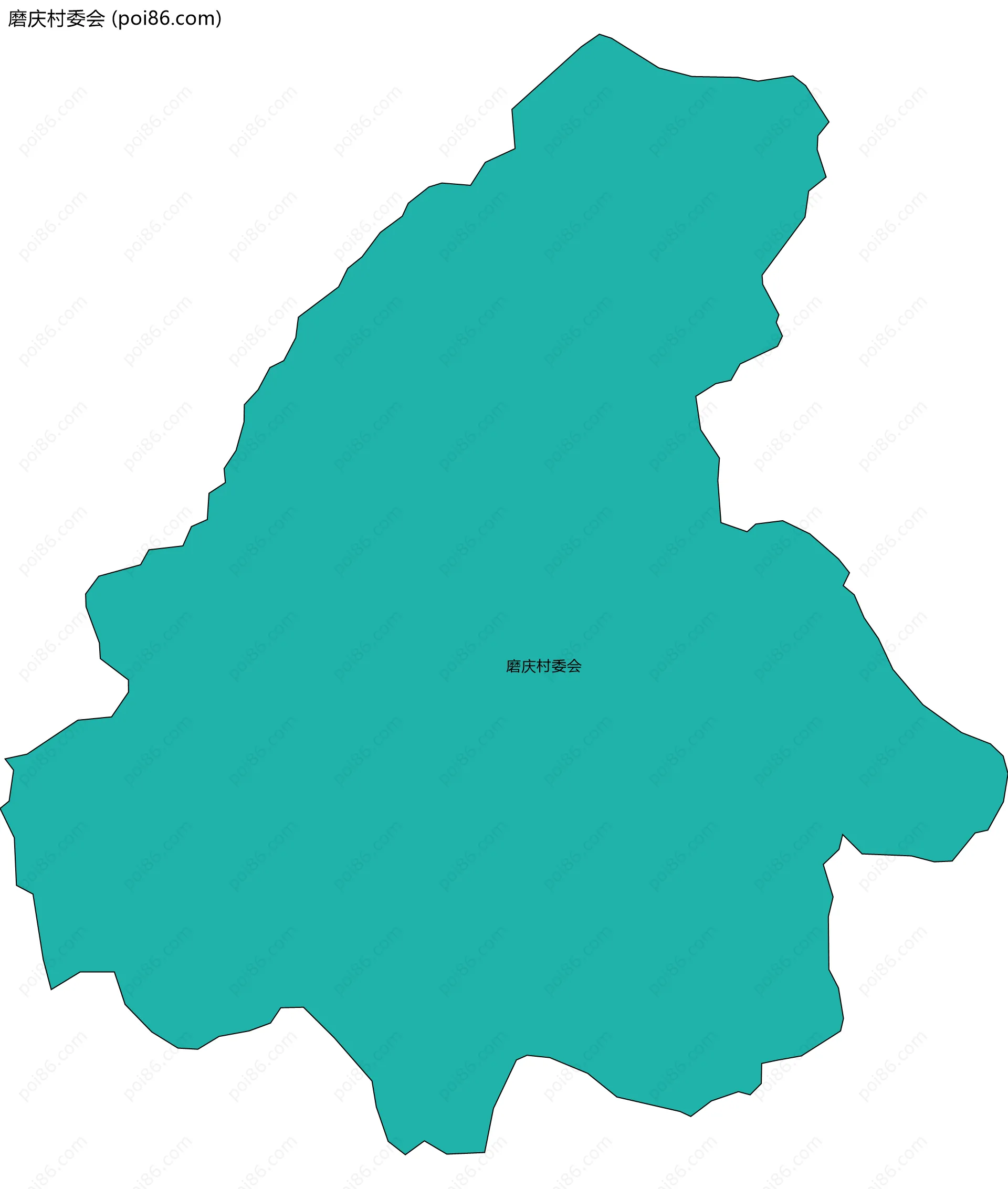 磨庆村委会边界地图