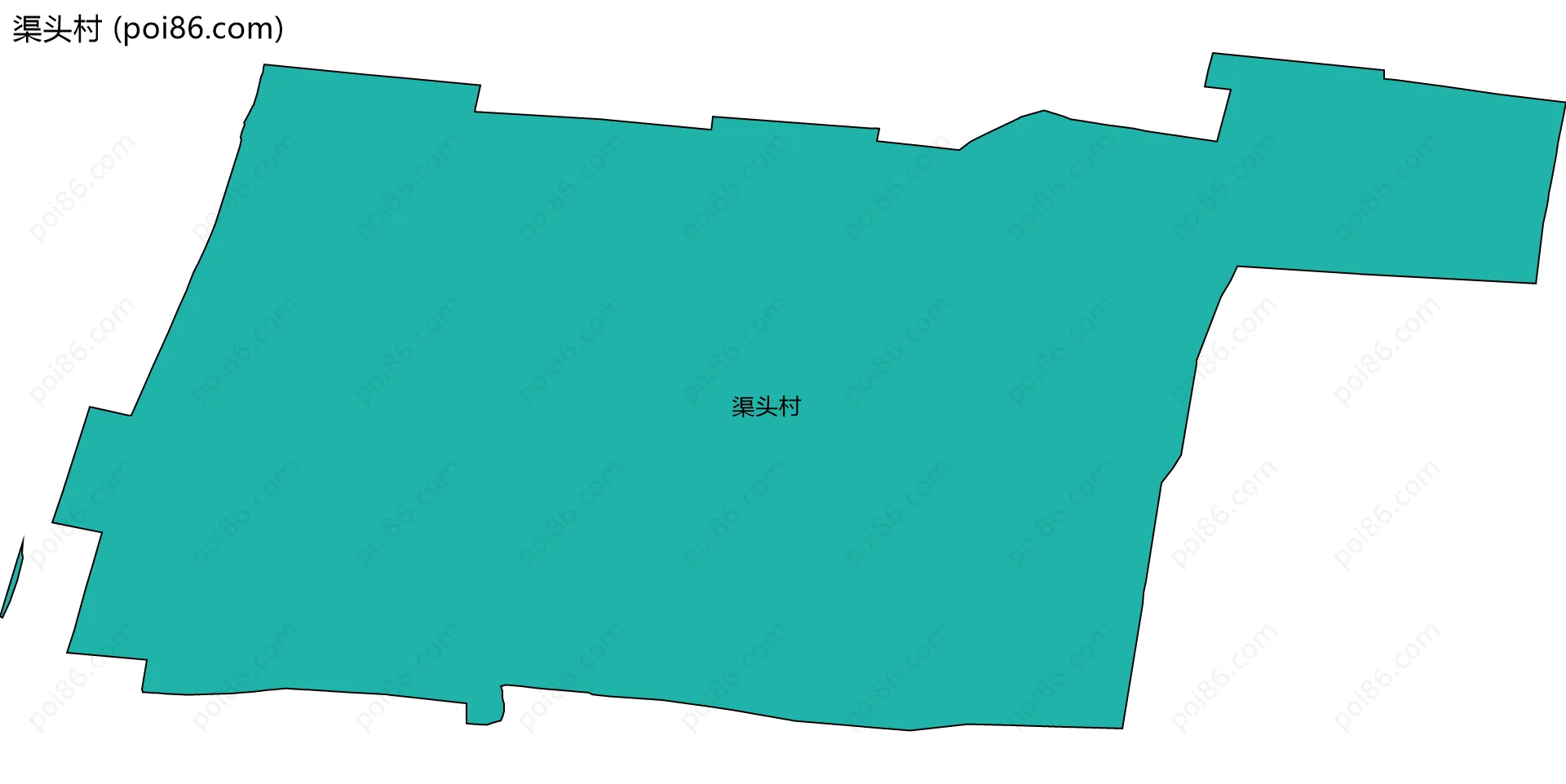 渠头村边界地图