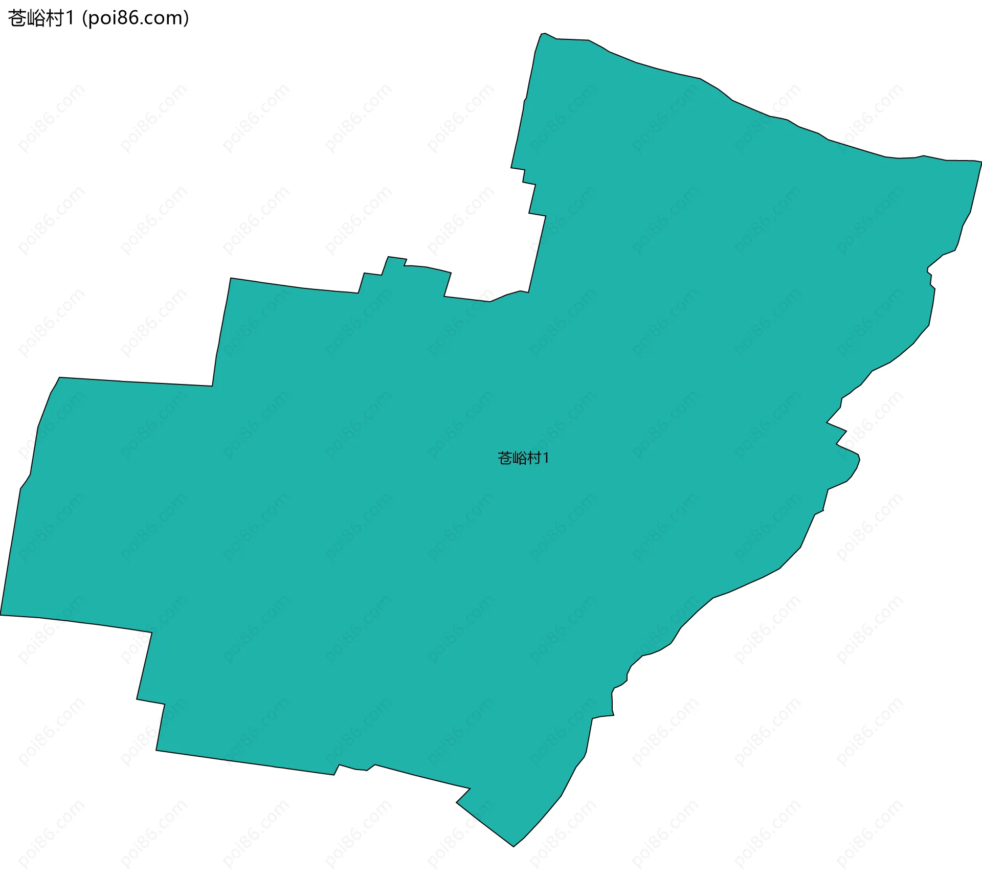 苍峪村1边界地图