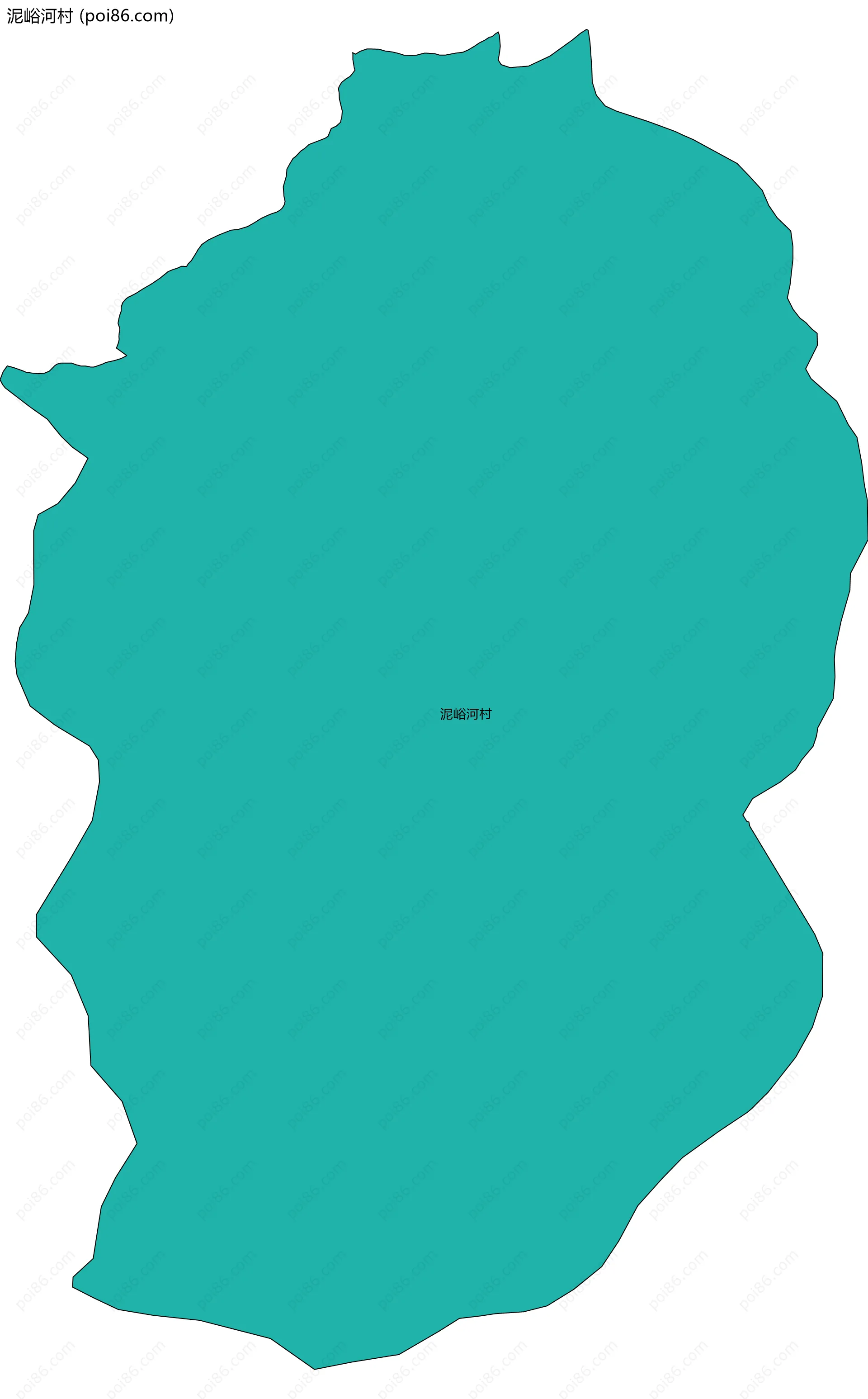 泥峪河村边界地图