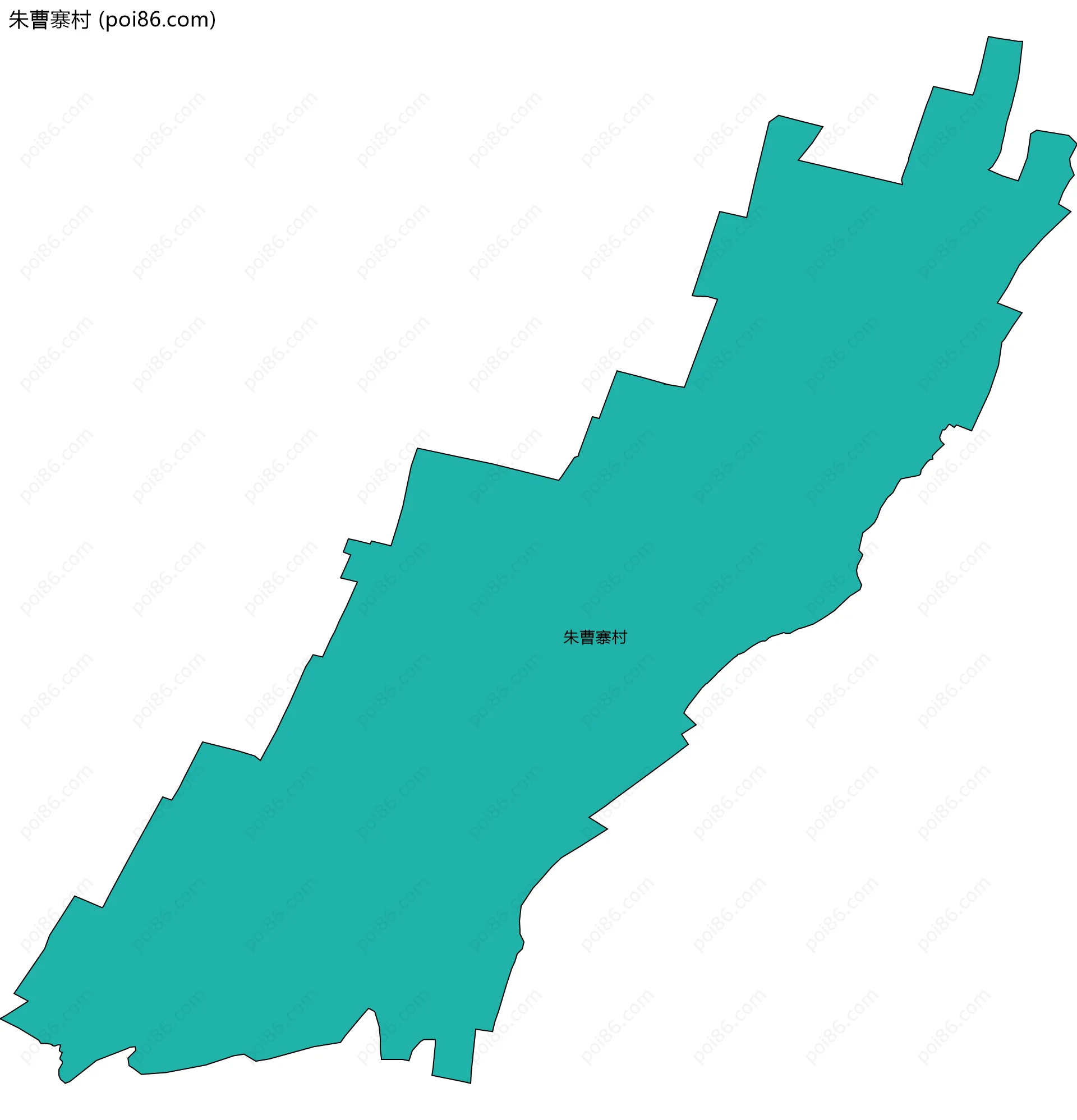 朱曹寨村边界地图