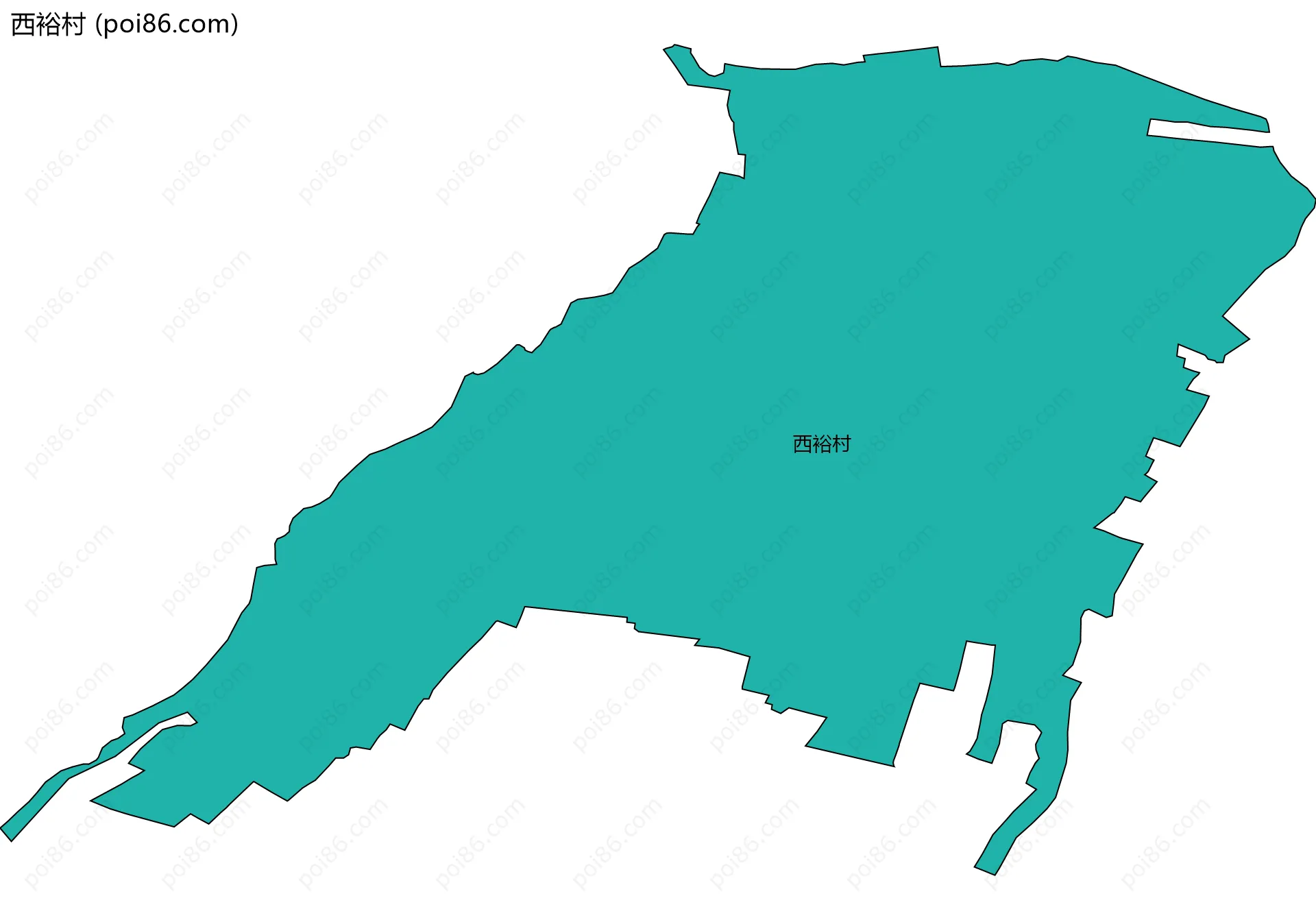 西裕村边界地图