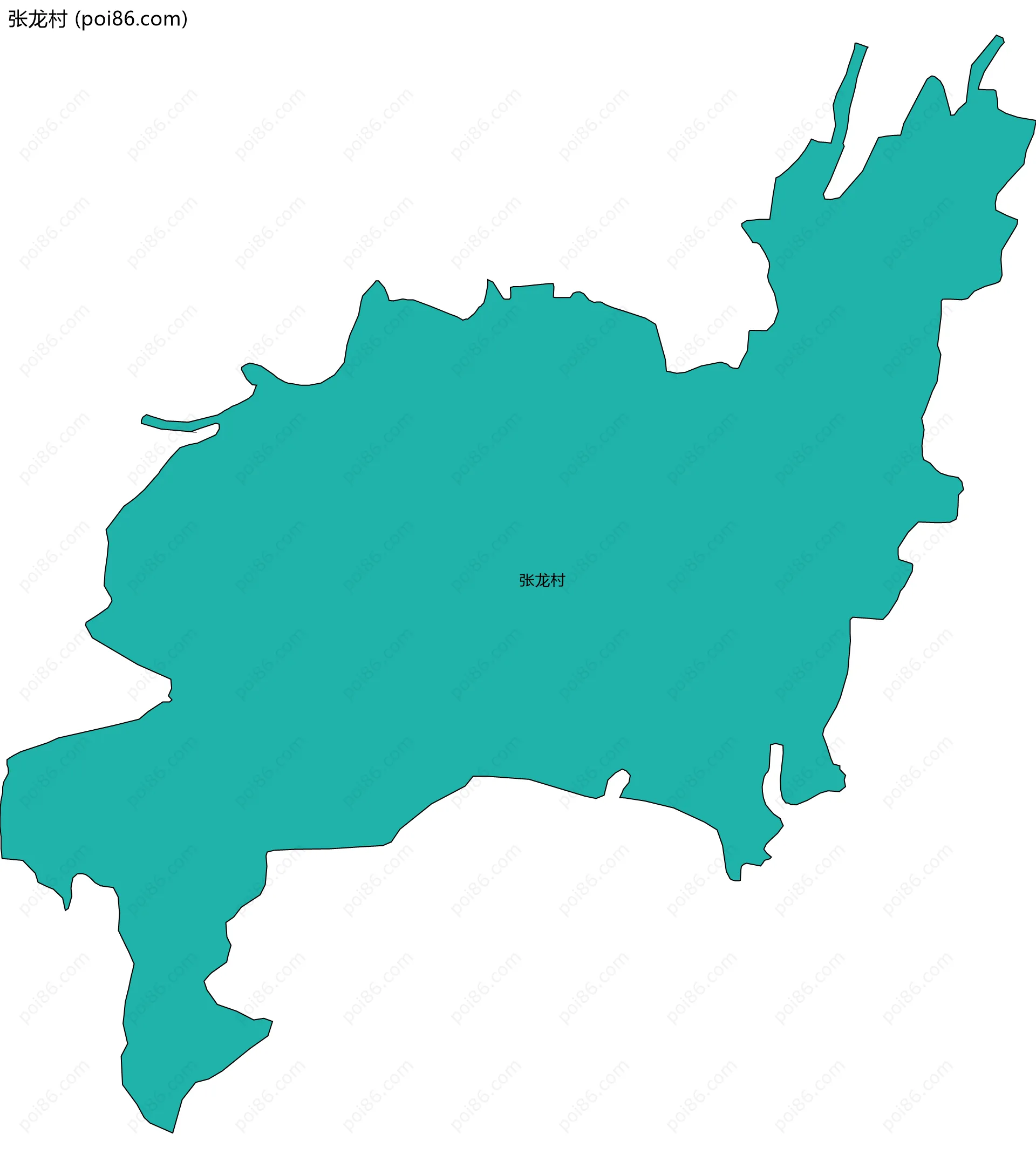 张龙村边界地图