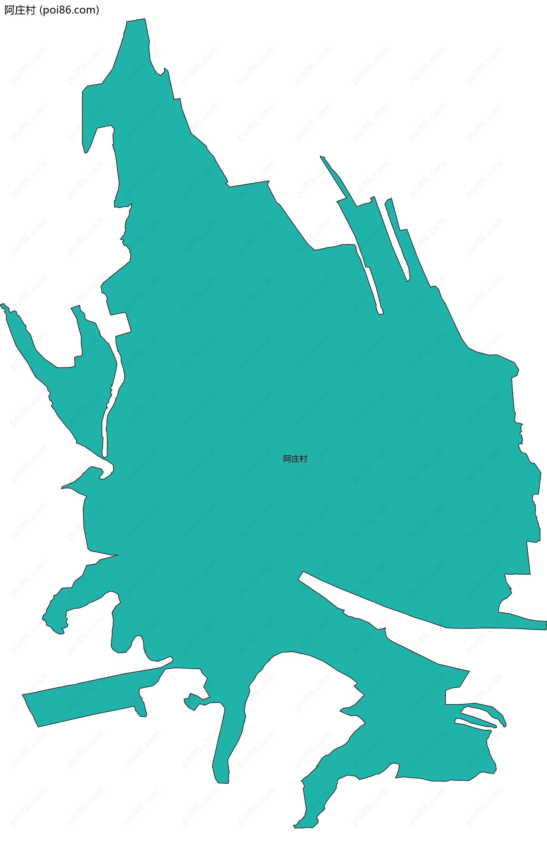 阿庄村边界地图