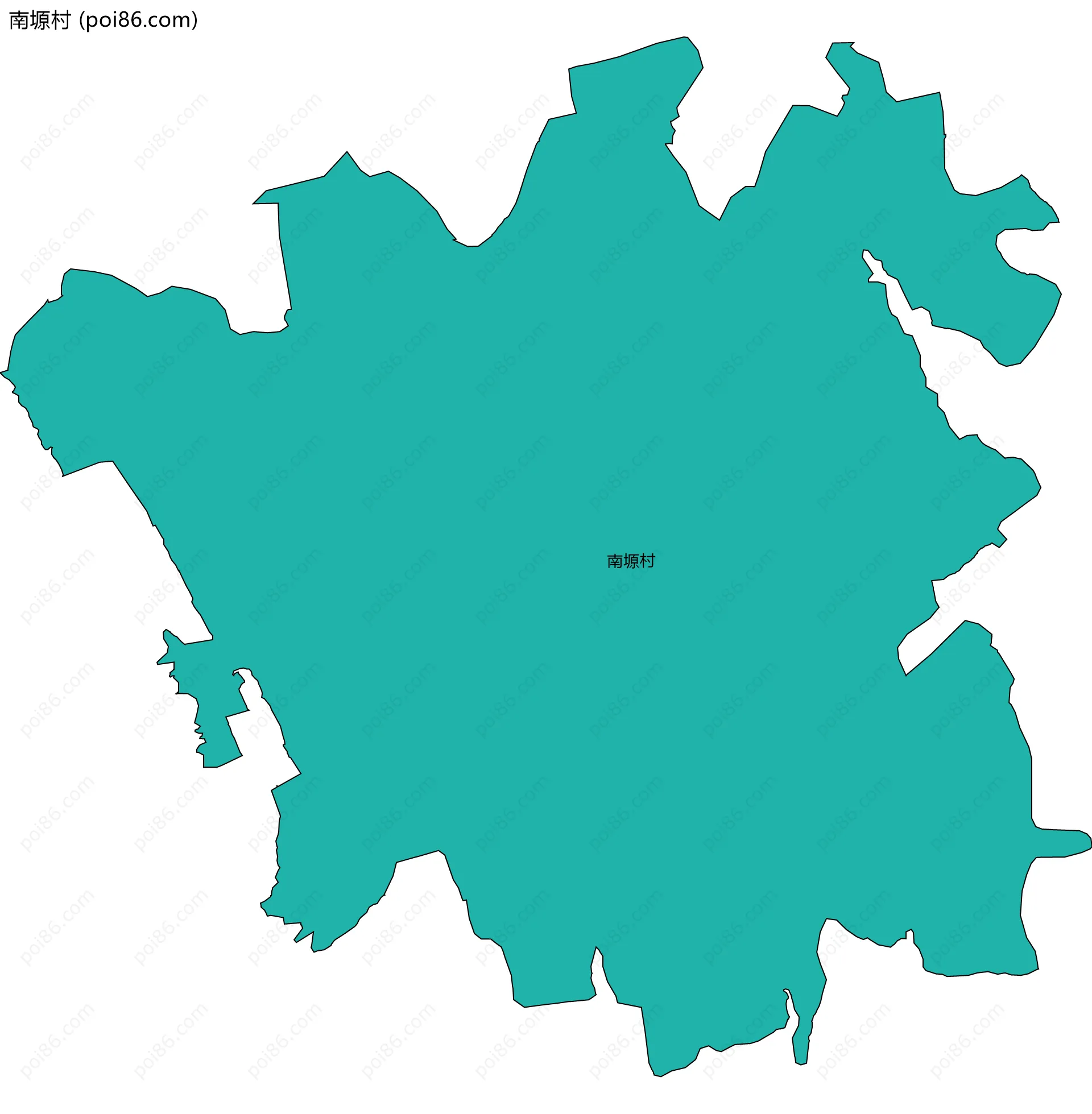 南塬村边界地图