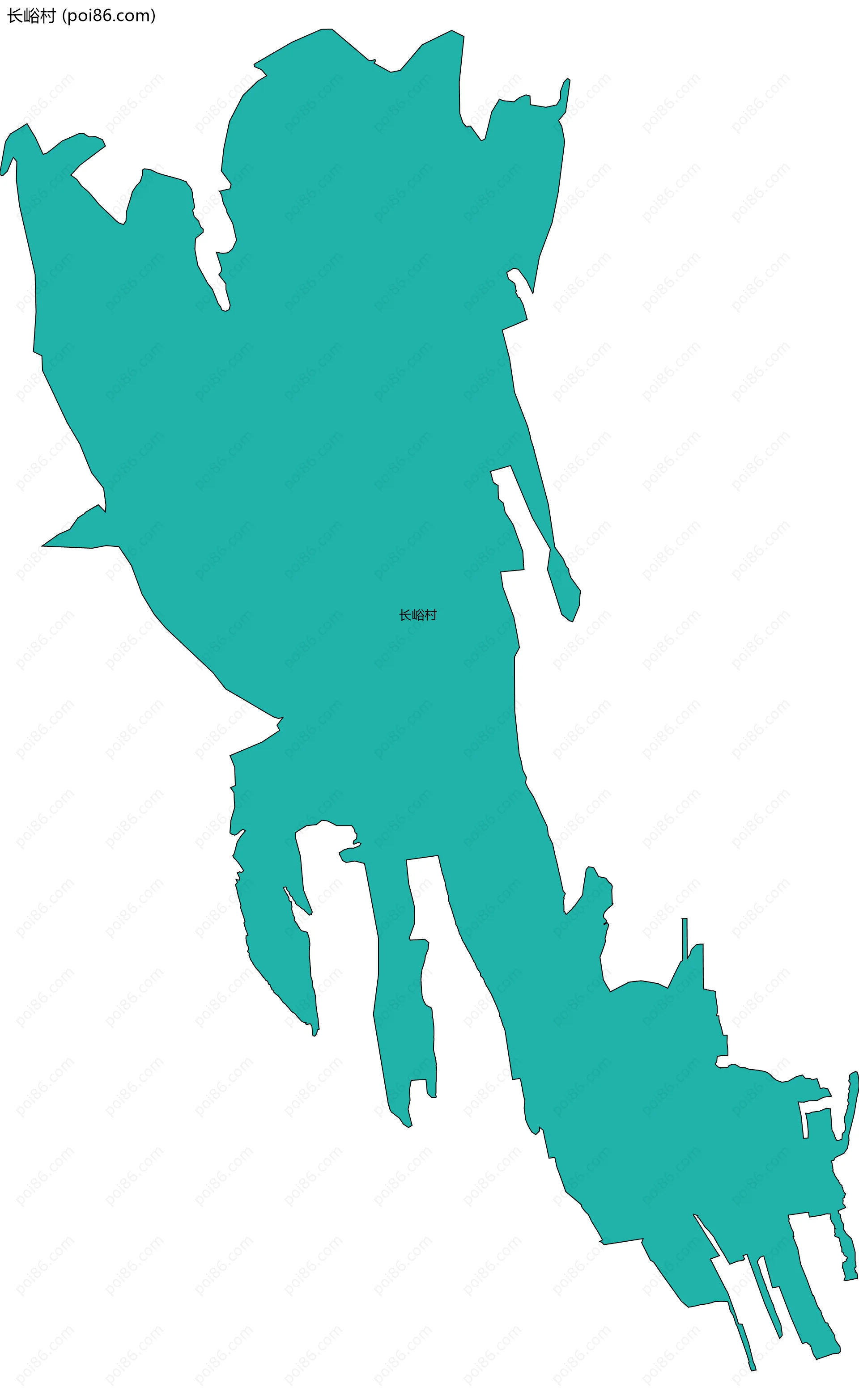 长峪村边界地图