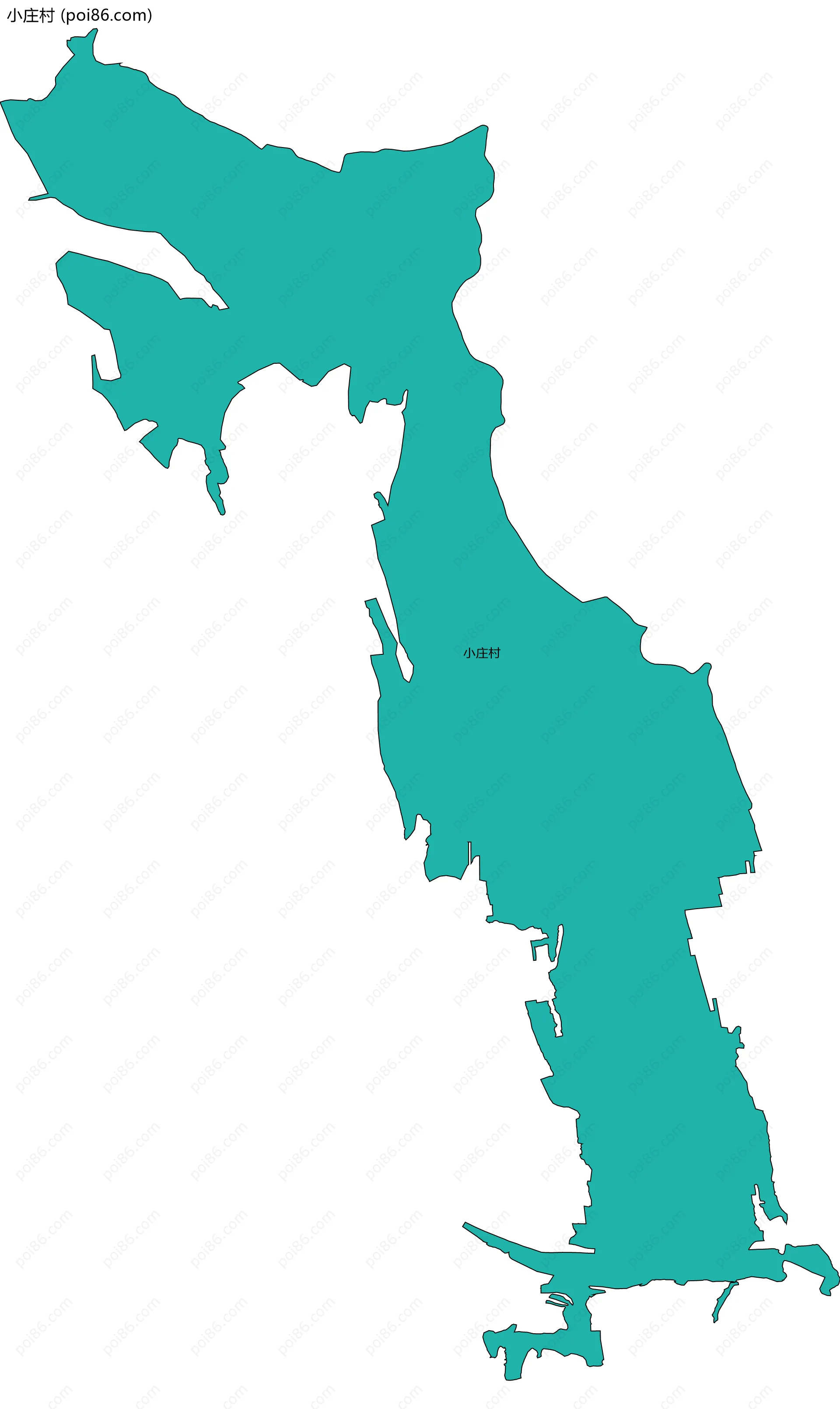 小庄村边界地图