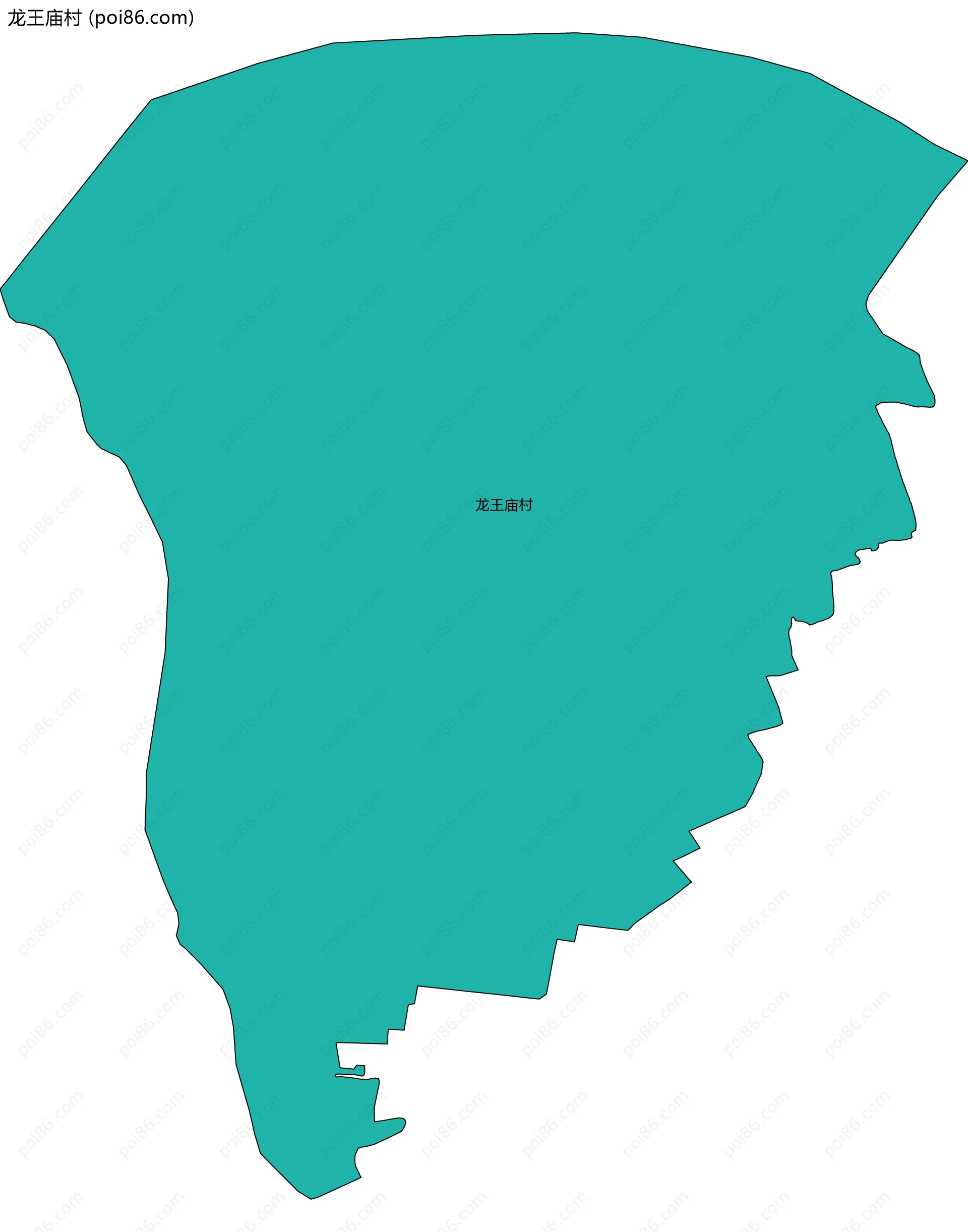 龙王庙村边界地图