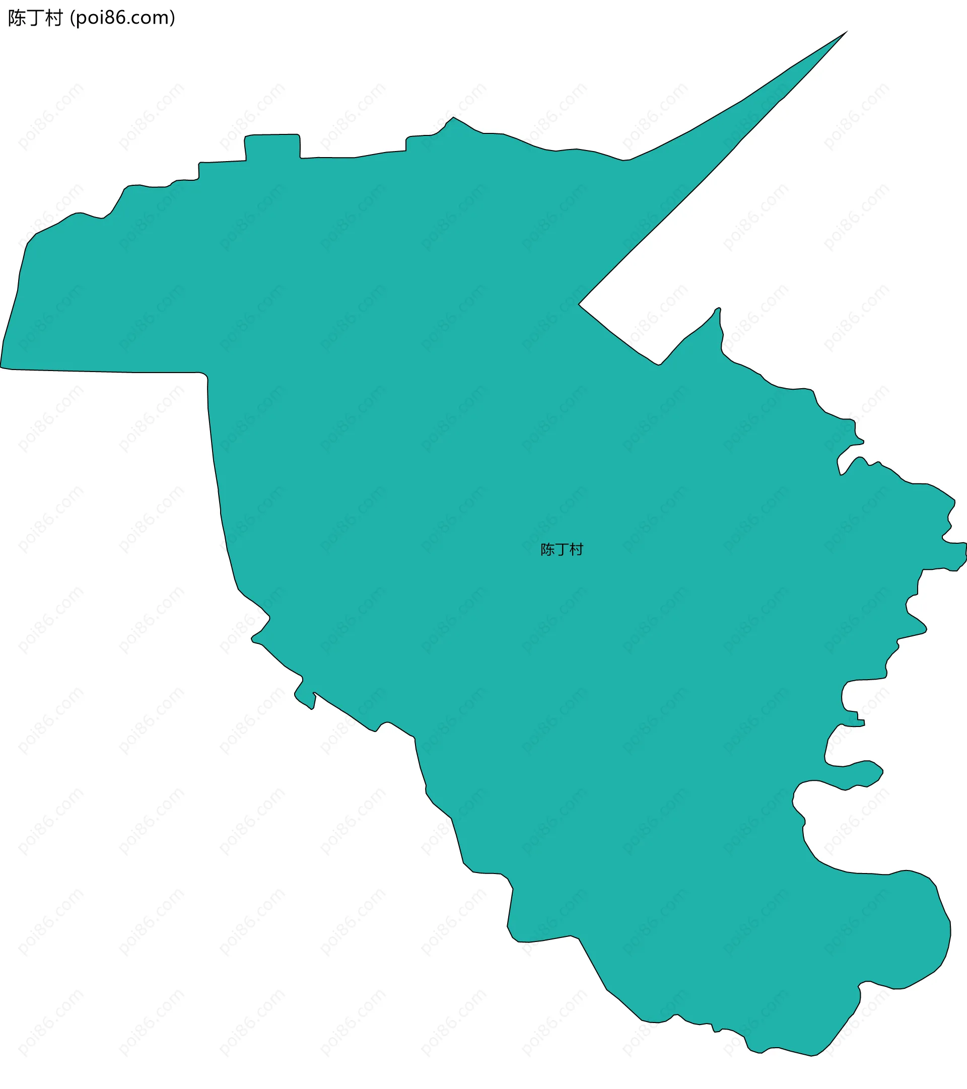 陈丁村边界地图