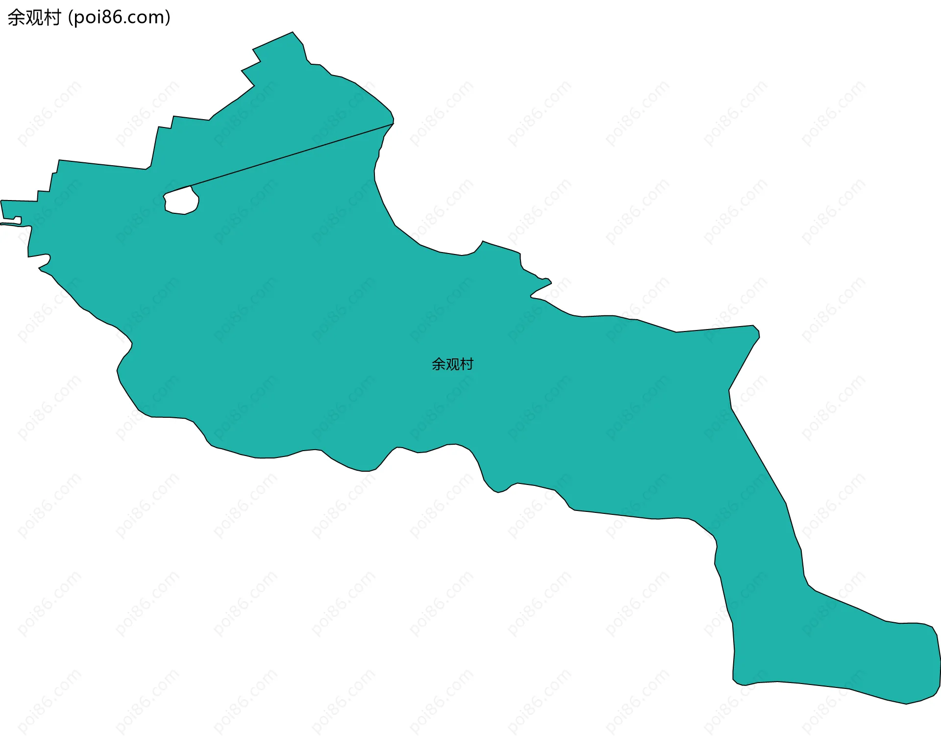 余观村边界地图