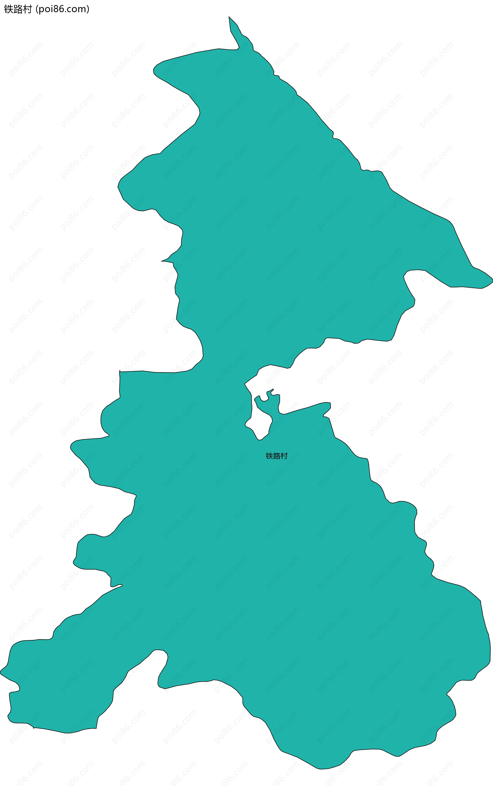 铁路村边界地图