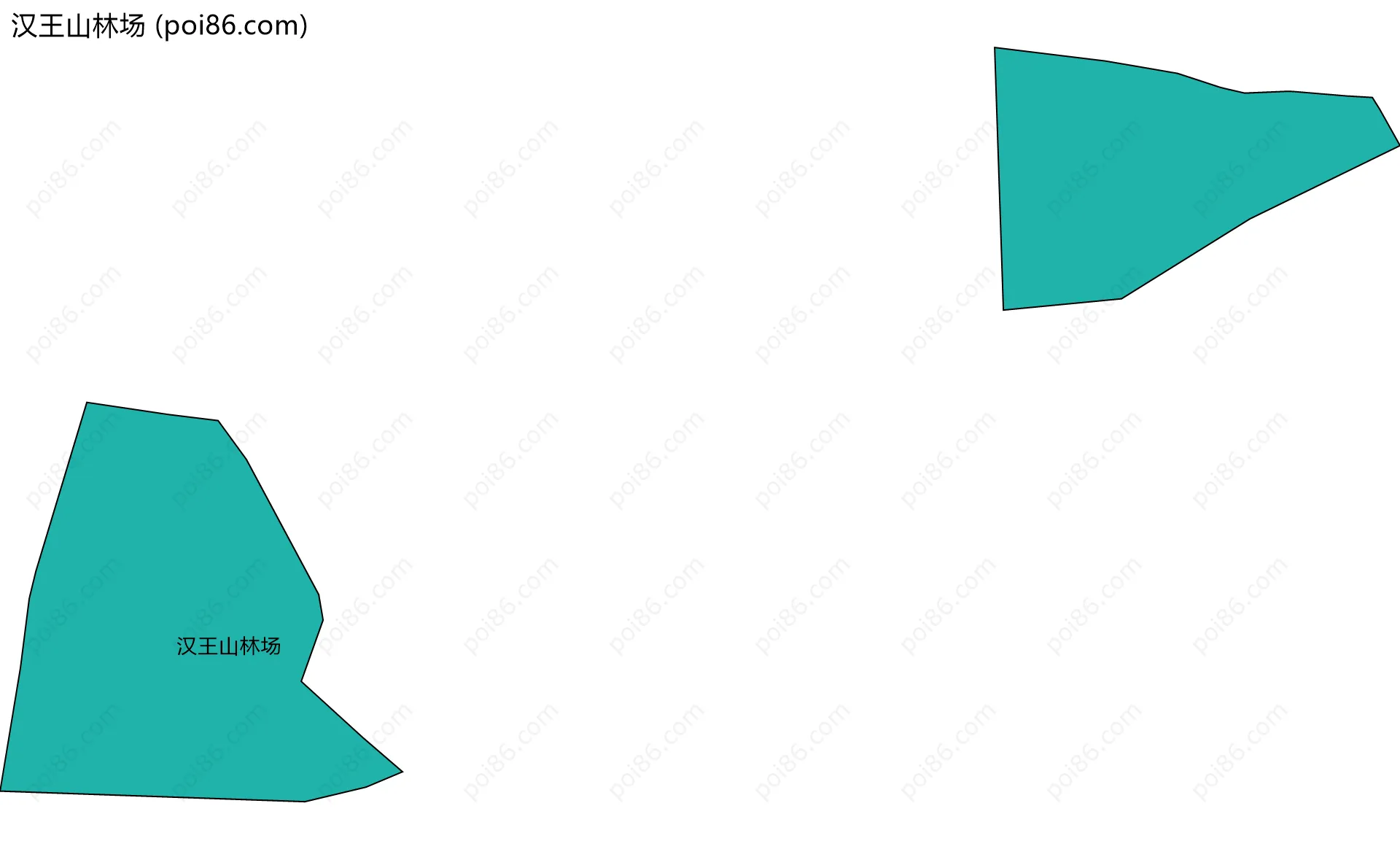 汉王山林场边界地图