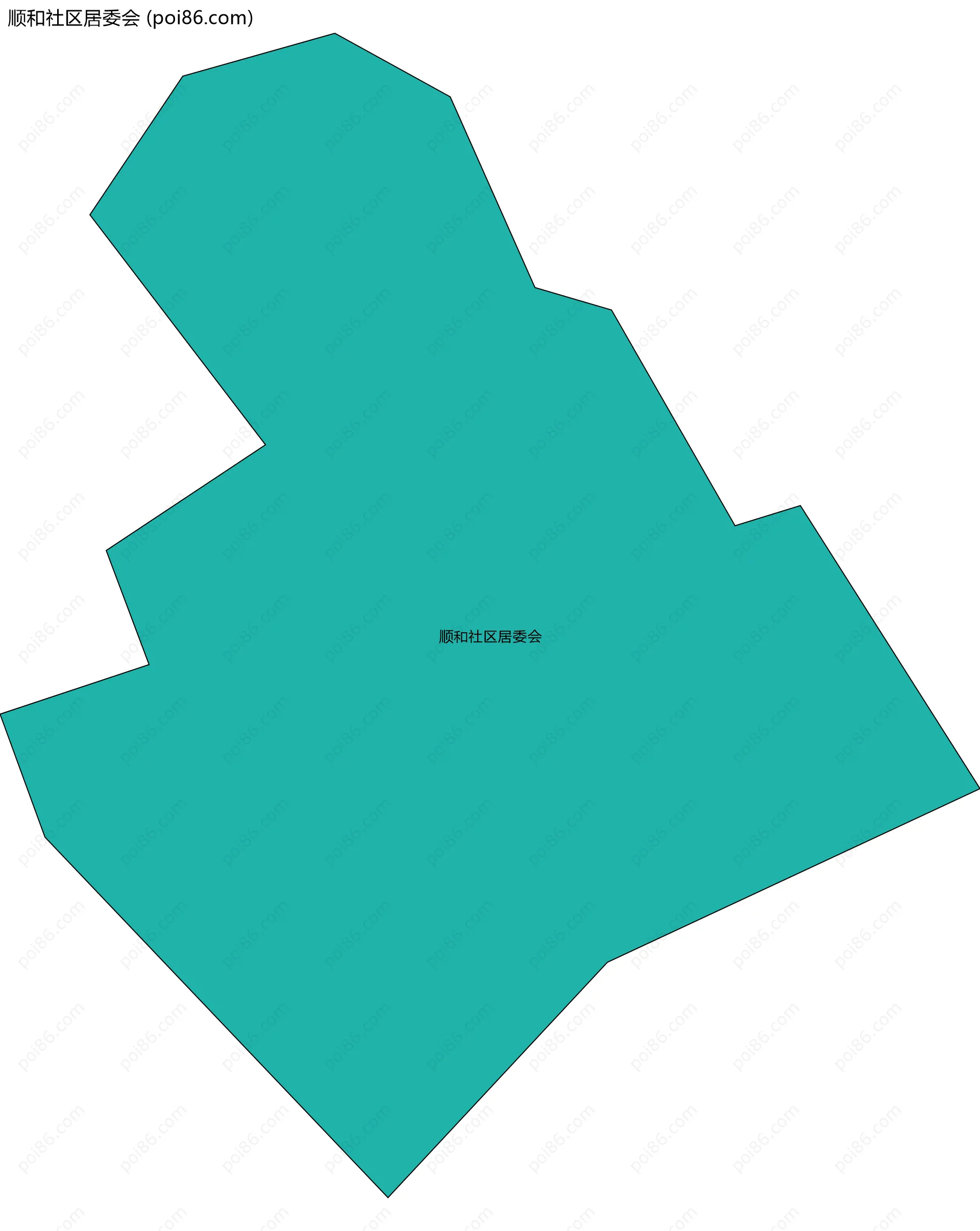 顺和社区居委会边界地图