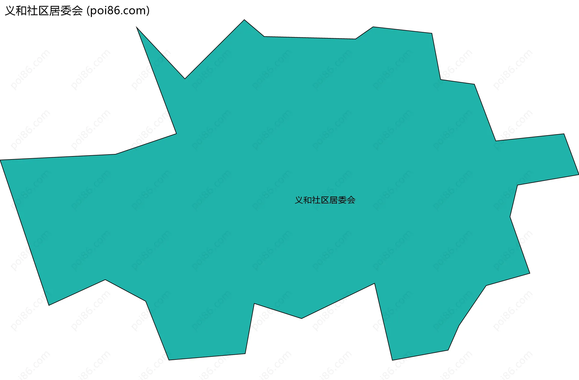 义和社区居委会边界地图