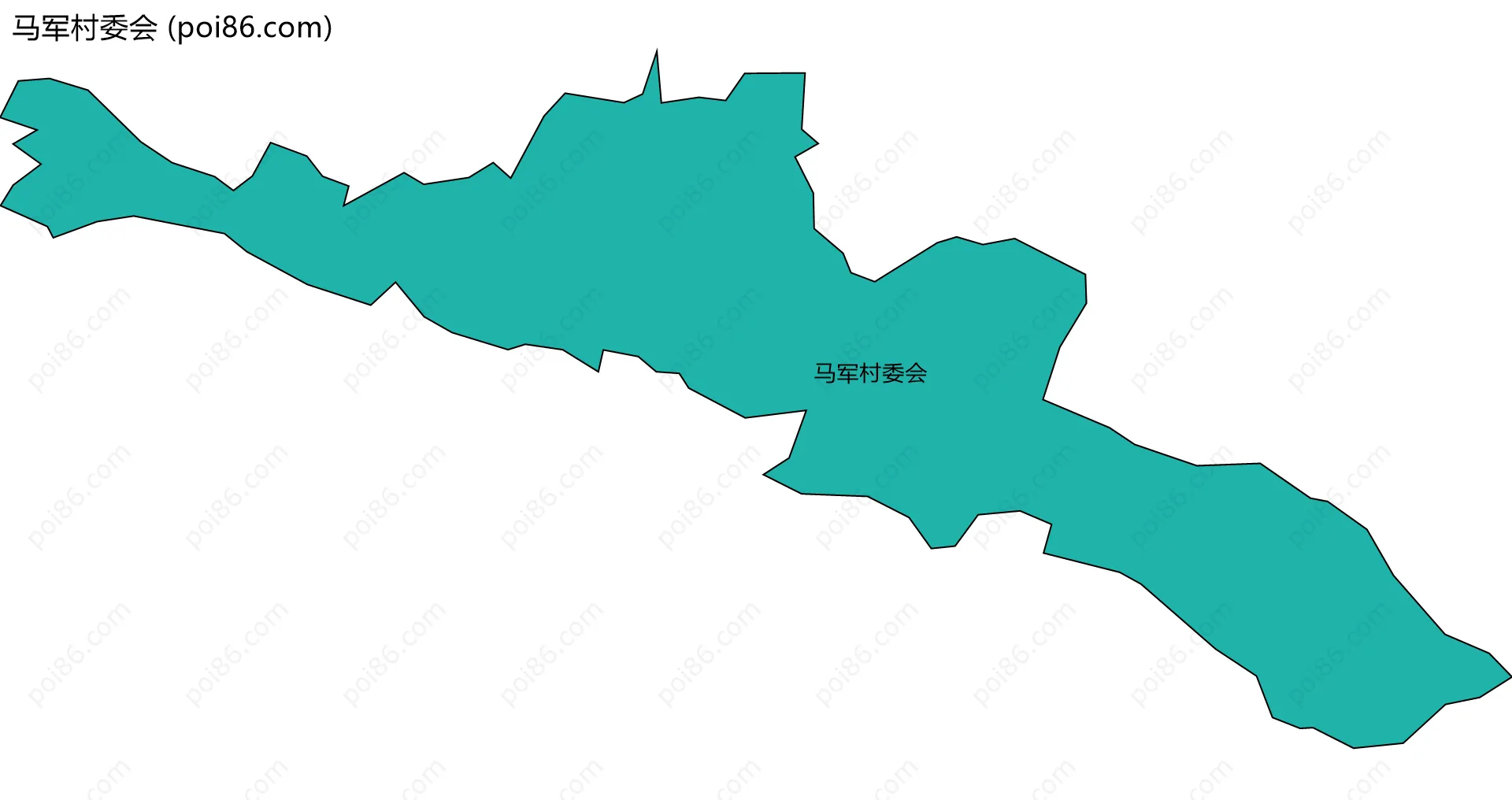 马军村委会边界地图