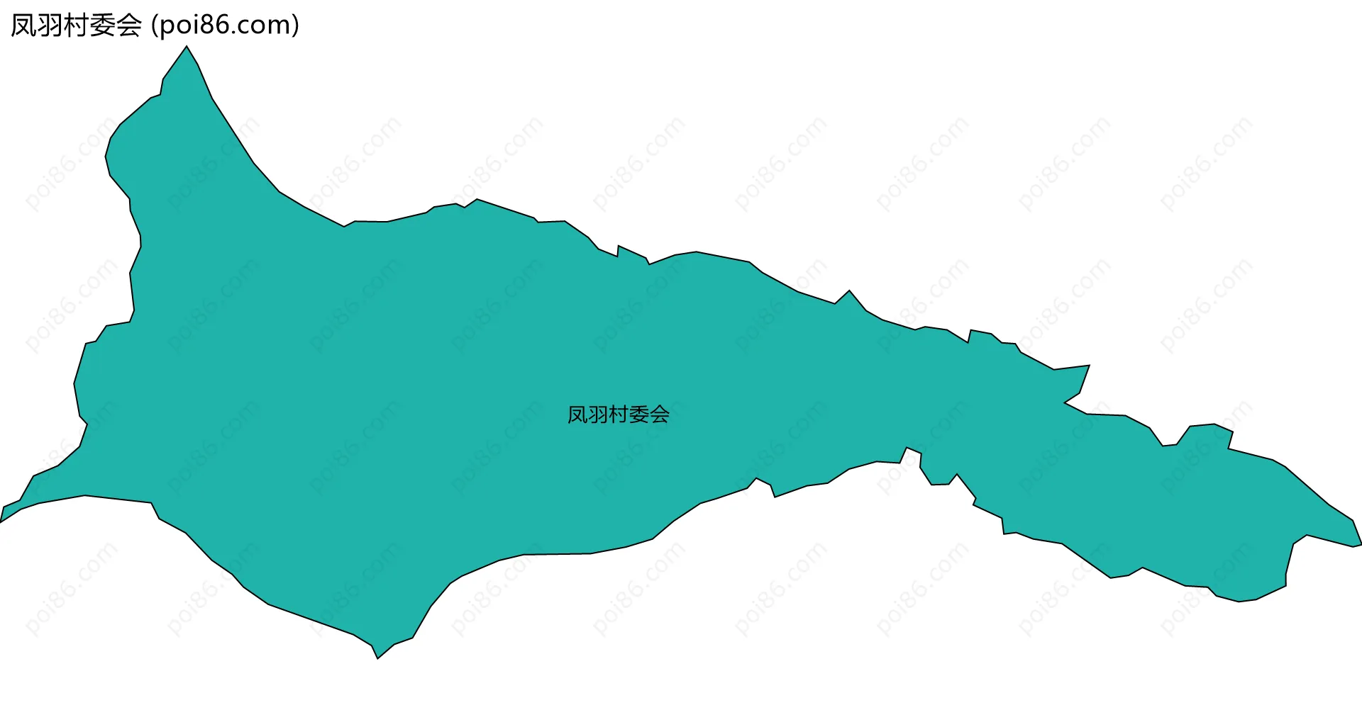 凤羽村委会边界地图