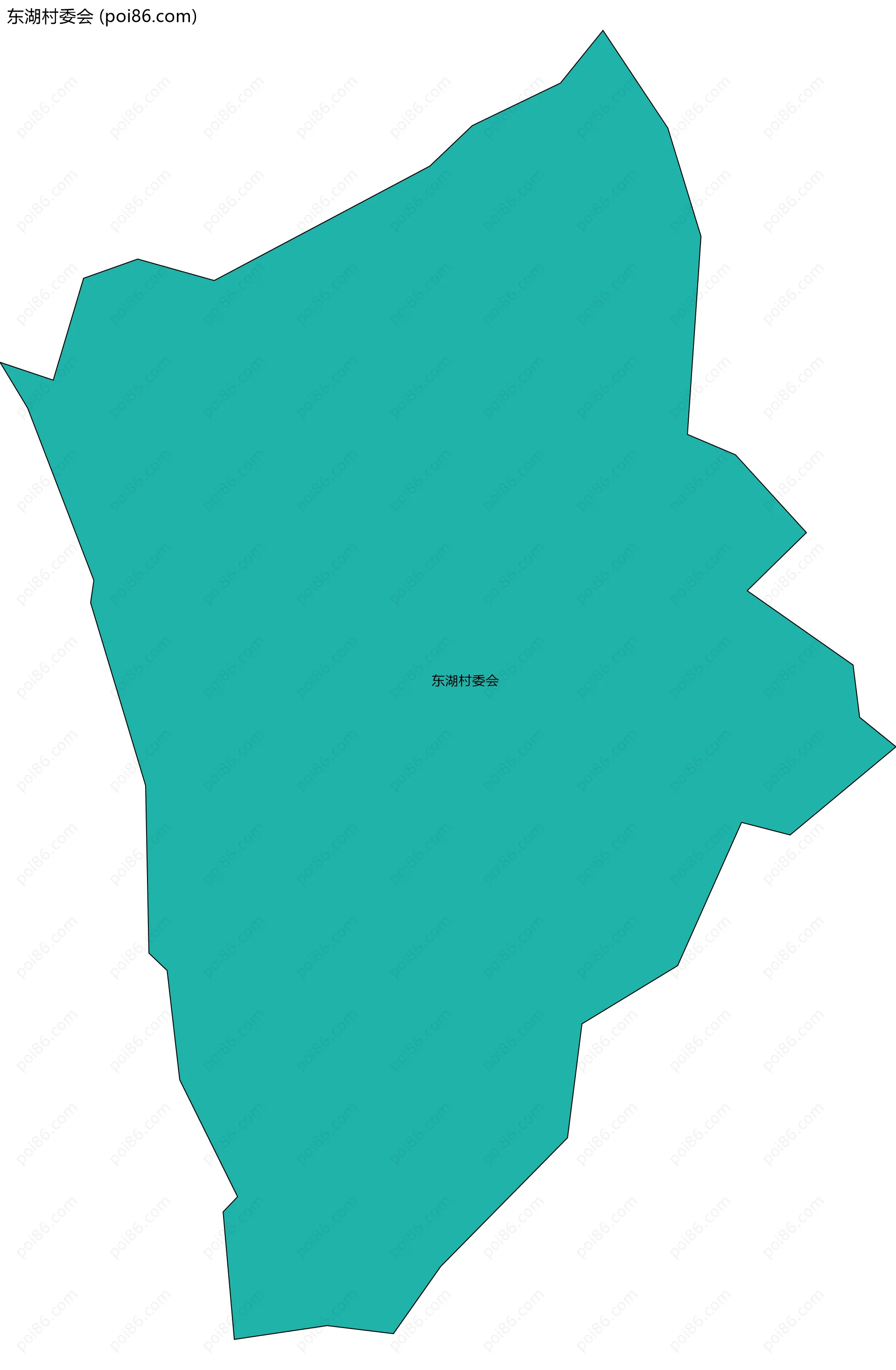东湖村委会边界地图