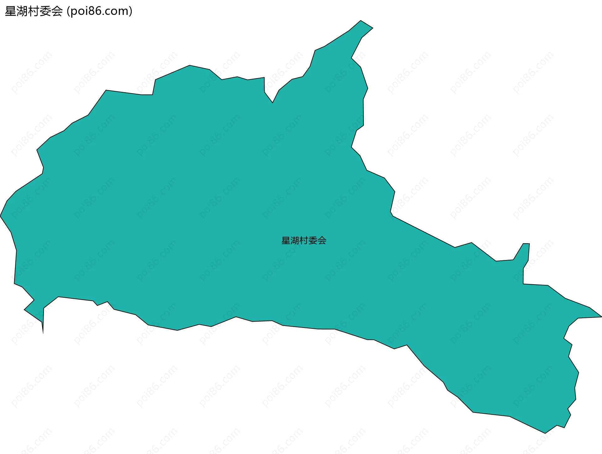 星湖村委会边界地图