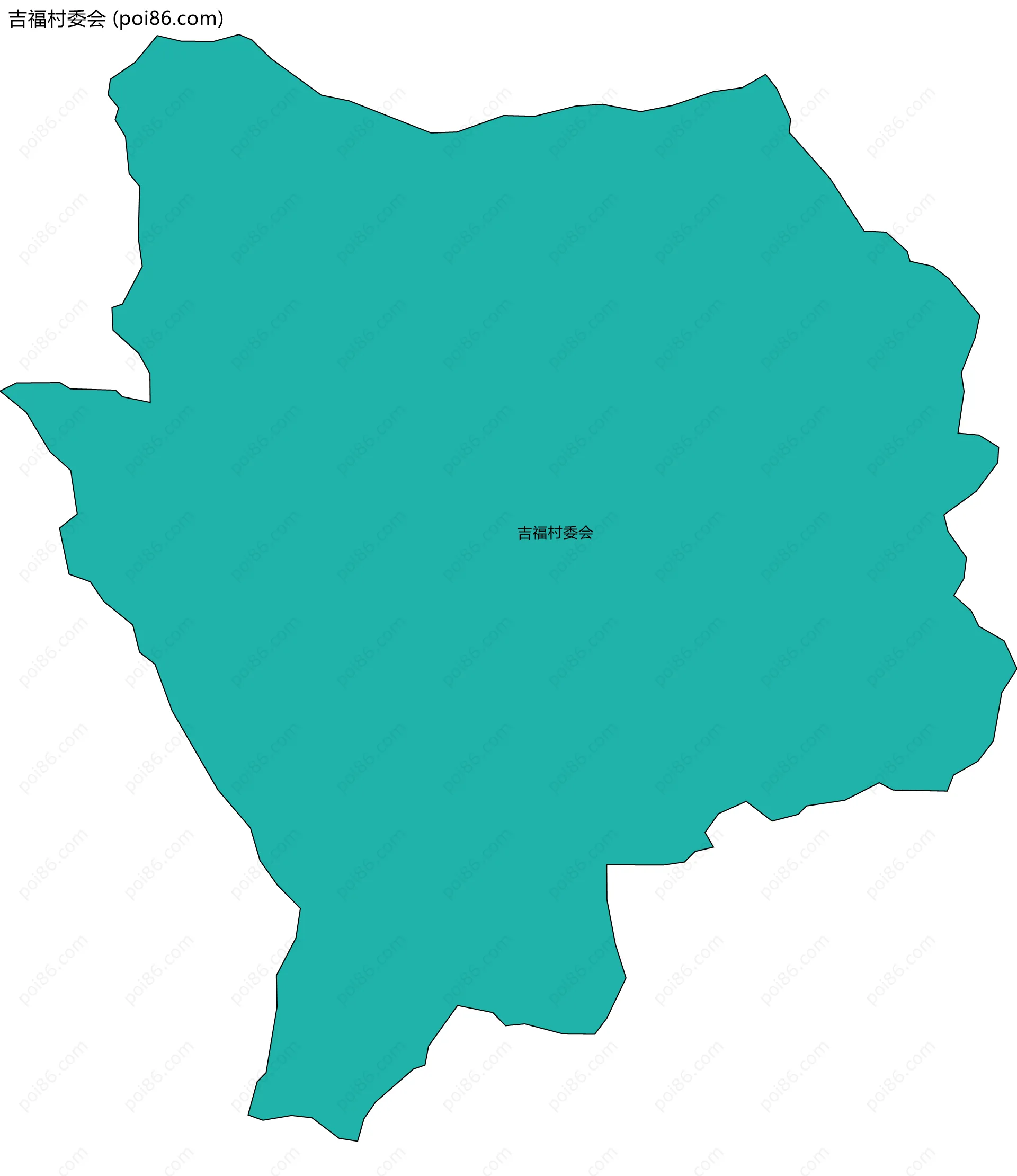吉福村委会边界地图