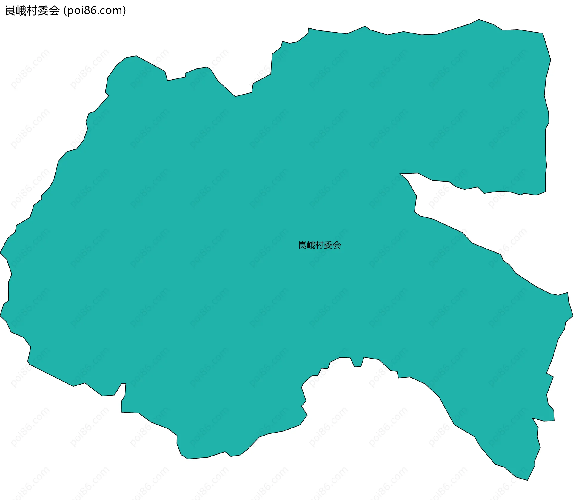 崀峨村委会边界地图