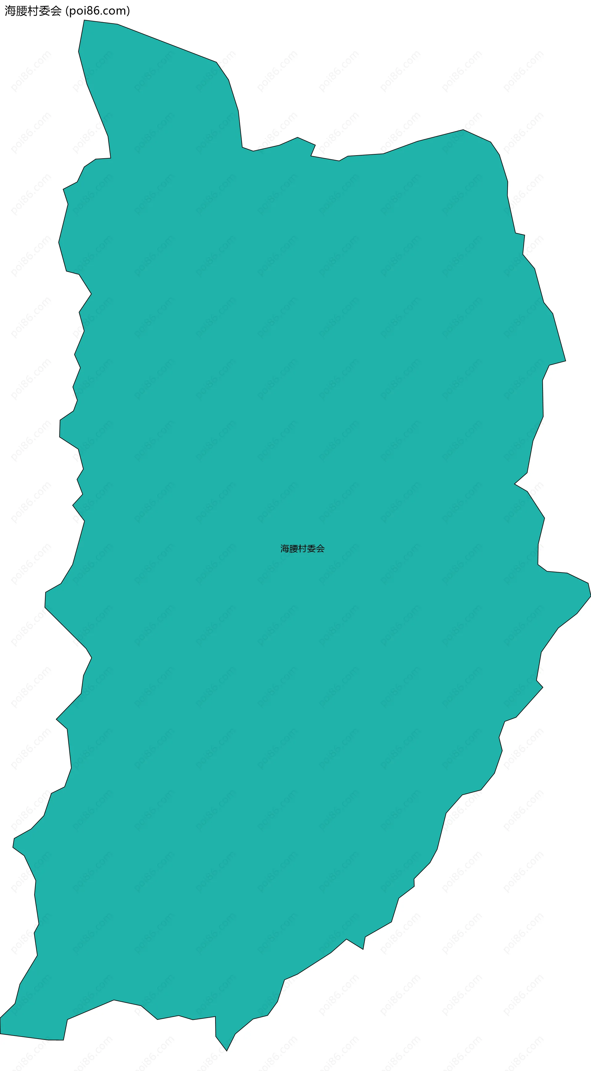 海腰村委会边界地图