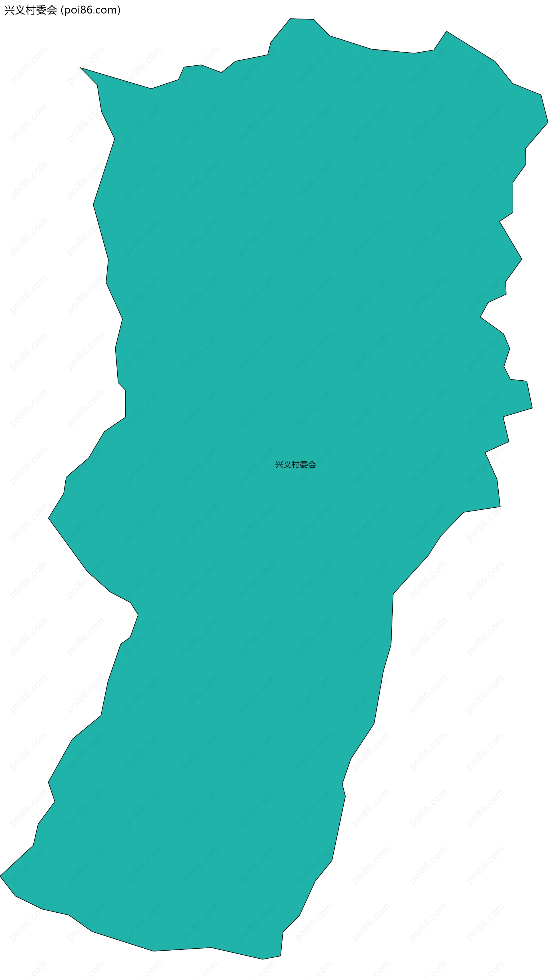 兴义村委会边界地图